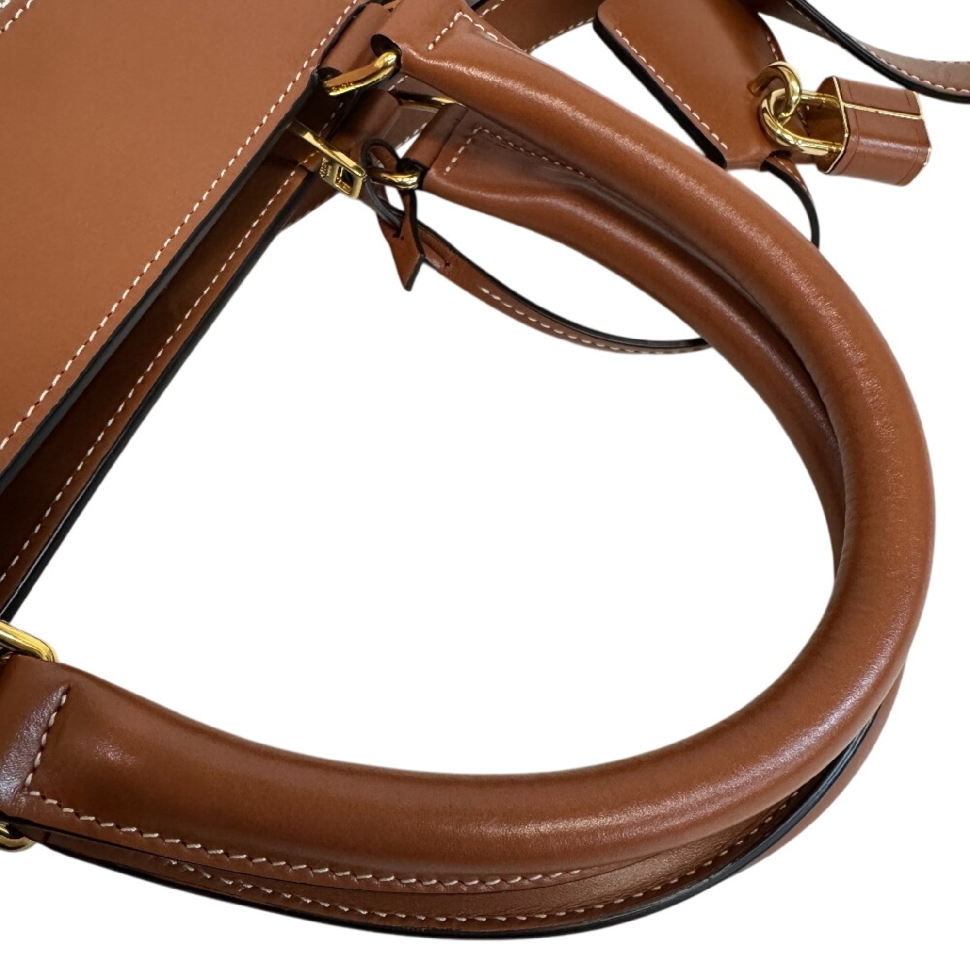 CELINE Cabas de France 2-way Handbag/Shoulder Bag with Leather Trim, Beige — New - Store Return