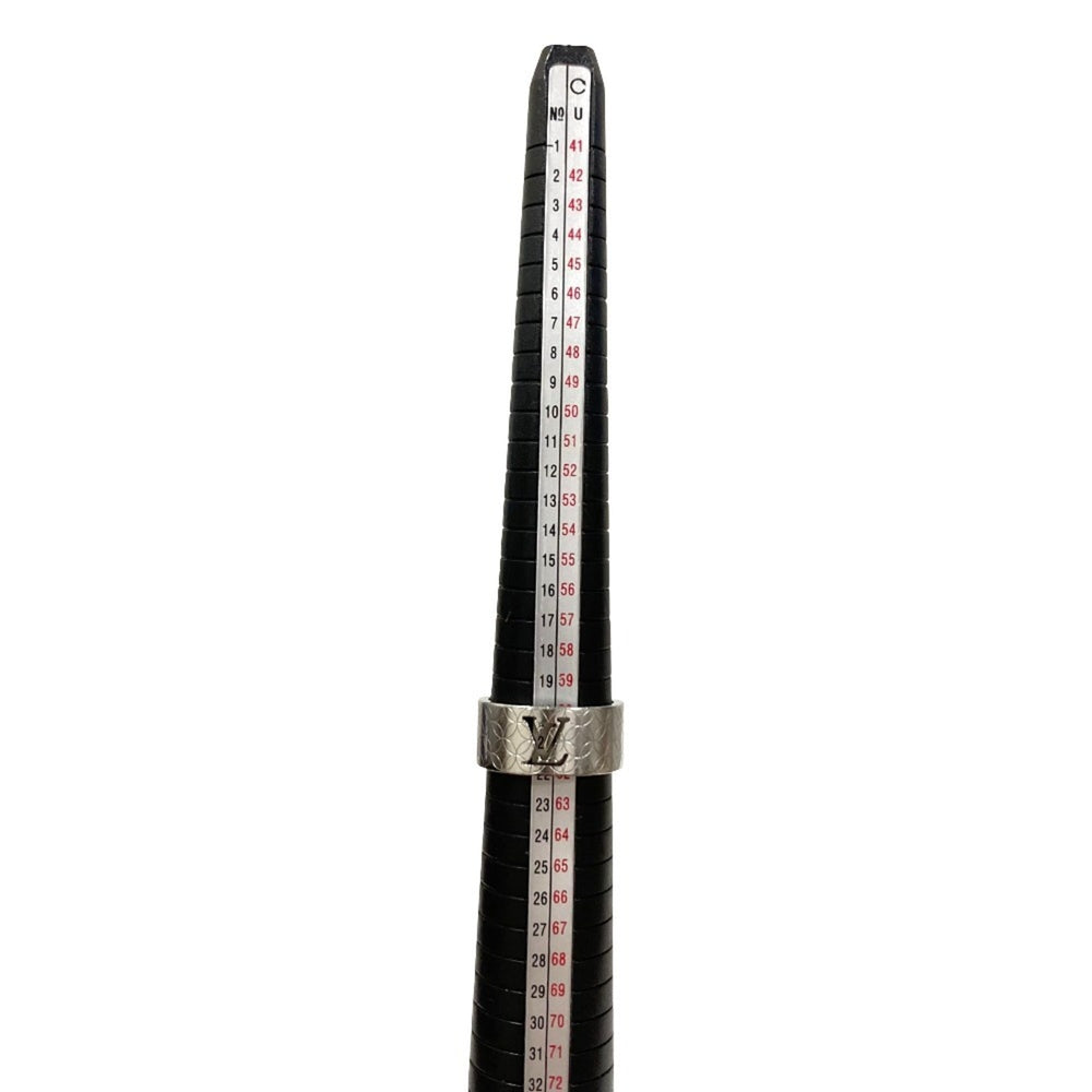 LOUIS VUITTON Louis Vuitton Bague Champs-Élysées Ring M65456 Size L (equivalent) Silver Color Men's — Like New