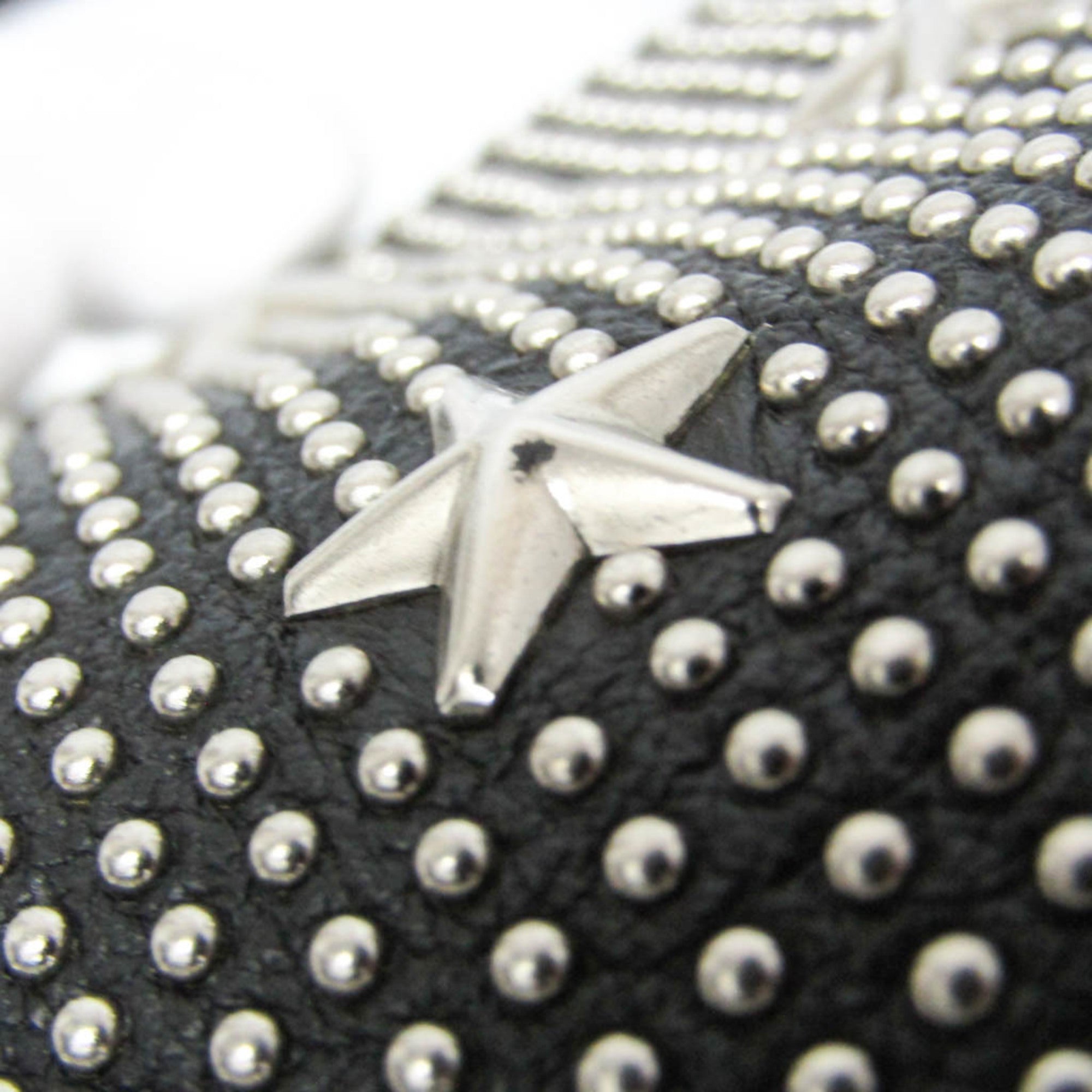 Jimmy Choo Pimlico Star Studs And Dot Studs Men,Women Leather Tote Bag Black