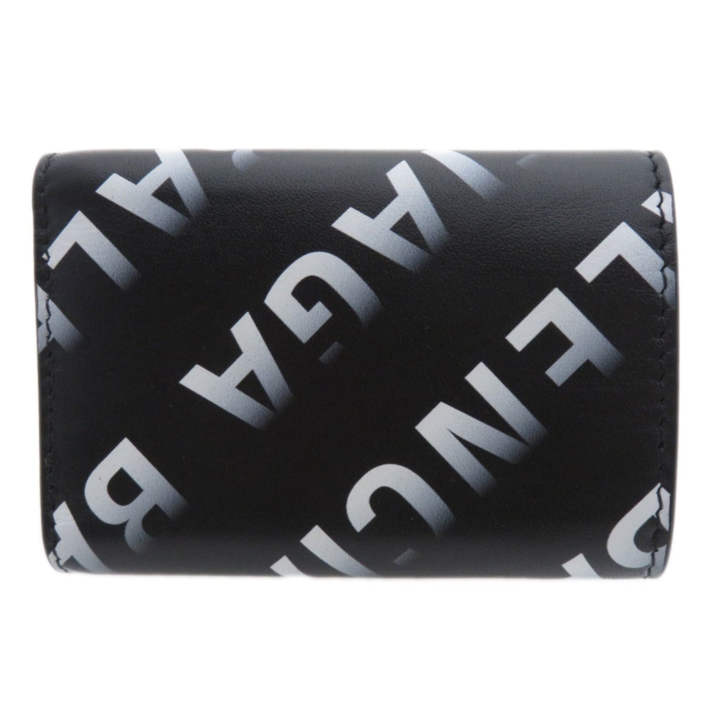 Balenciaga 594312 Motif Wallet Tri-fold Bi-fold Calfskin Women's