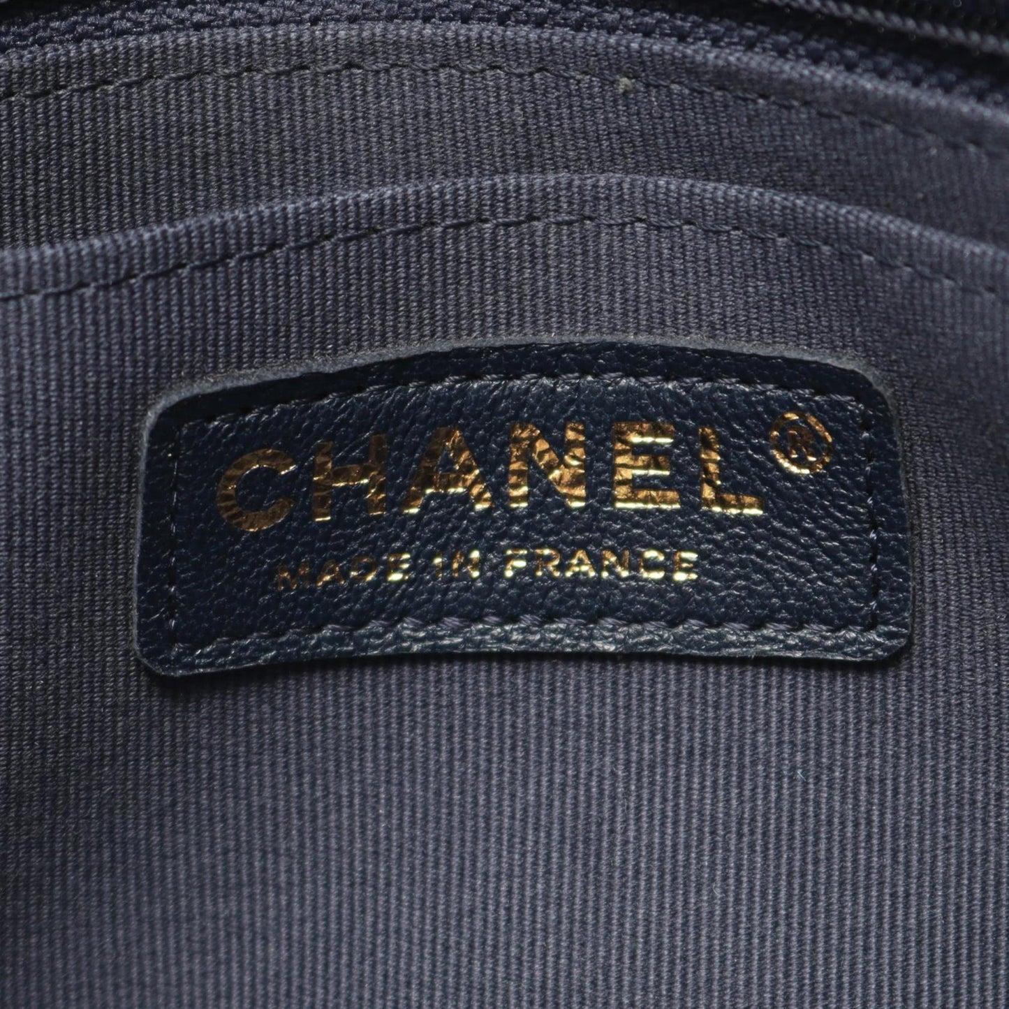 CHANEL CHANEL19 Matelasse Shoulder Bag in Lambskin (Sheep Leather) - Women's, Navy Blue, AS2563