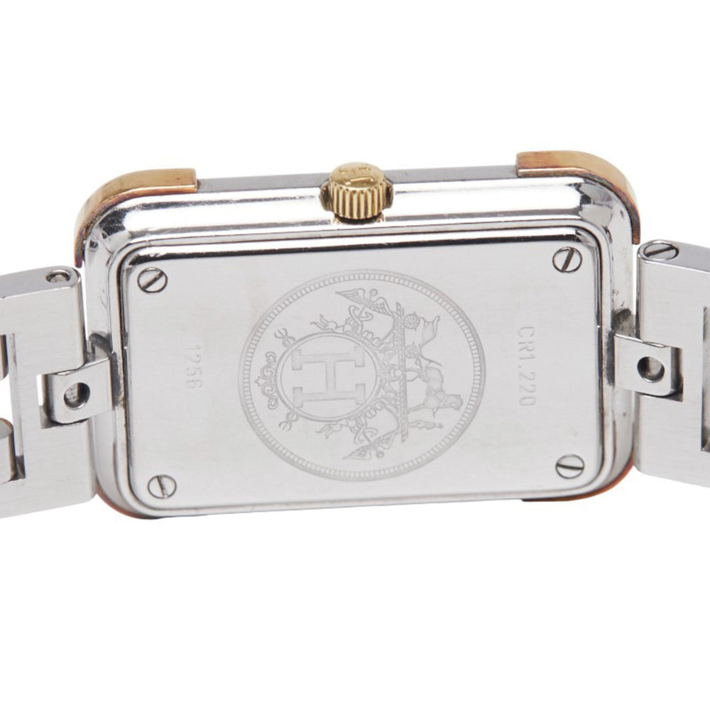 Hermès Cloiseur Watch CR1.220 Quartz Gold Dial Stainless Steel Plated Women's HERMES — Good