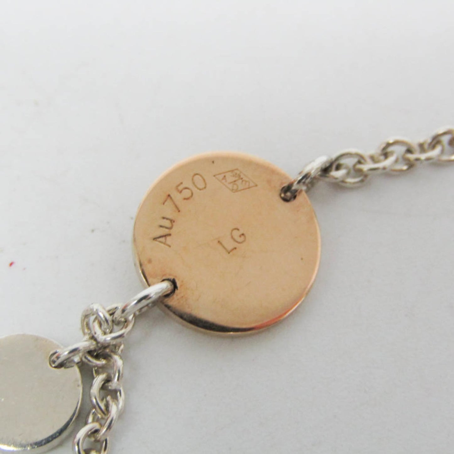 Hermes Exlibris Pink Gold (18K),Silver 925 Charm Bracelet Silver,Pink Gold