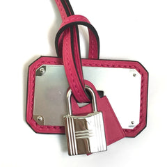 HERMES O'Kelly GM Pendant Necklace Swift Leather Women's Pink G-220125-25 — New - Store Return