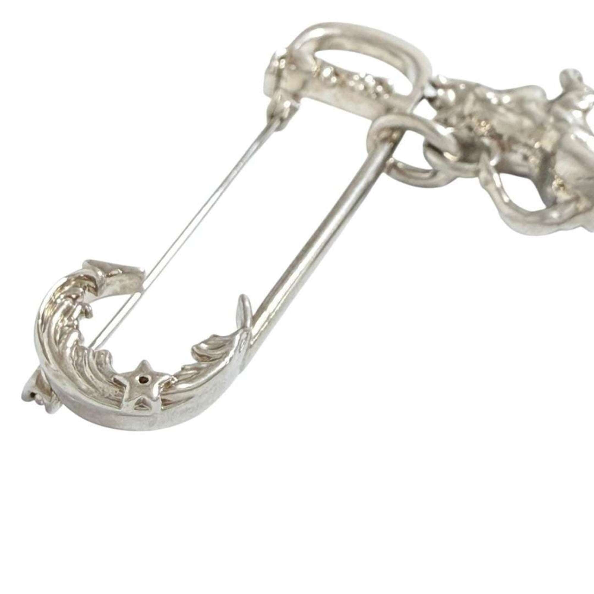 Christian Dior Dior Men's CD Lion Pin Brooch, Silver — Like New