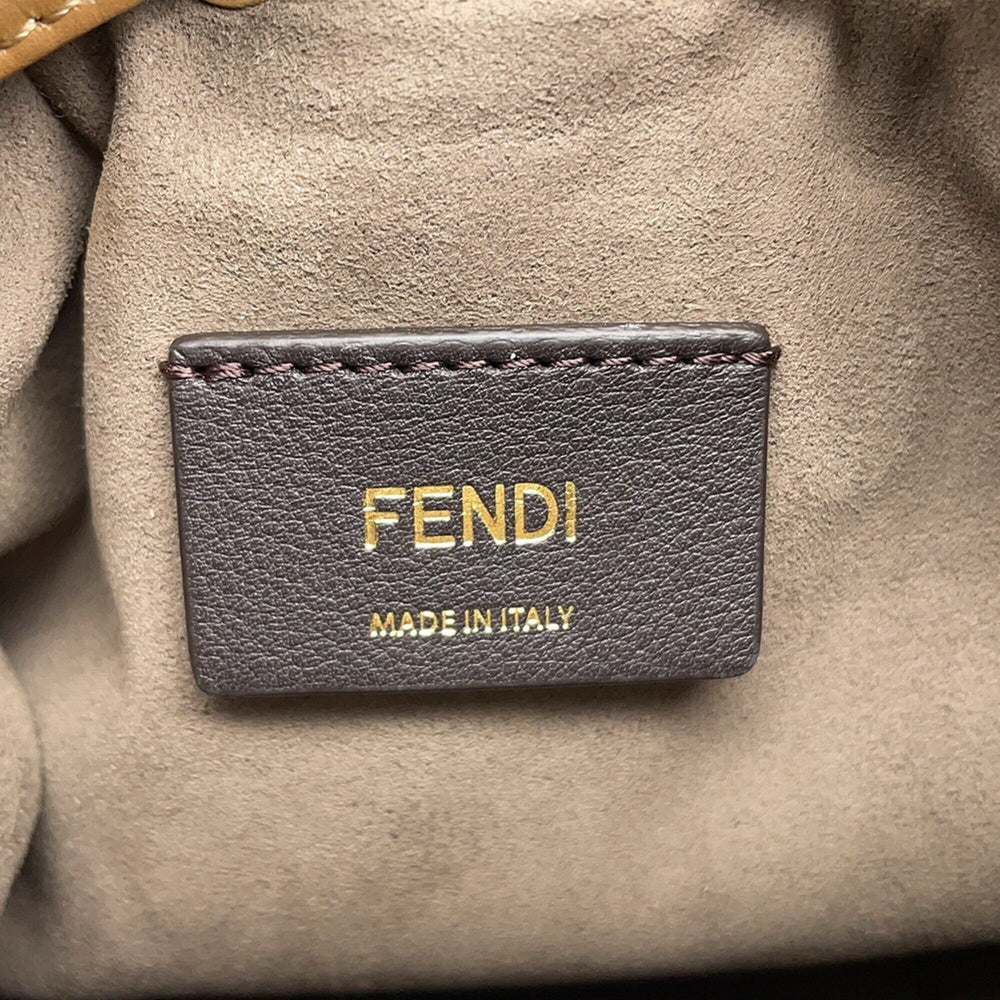 Fendi Montresor Mini Leather Suede Handbag 8BS010 FENDI 2-way Shoulder Bag Women's — Like New