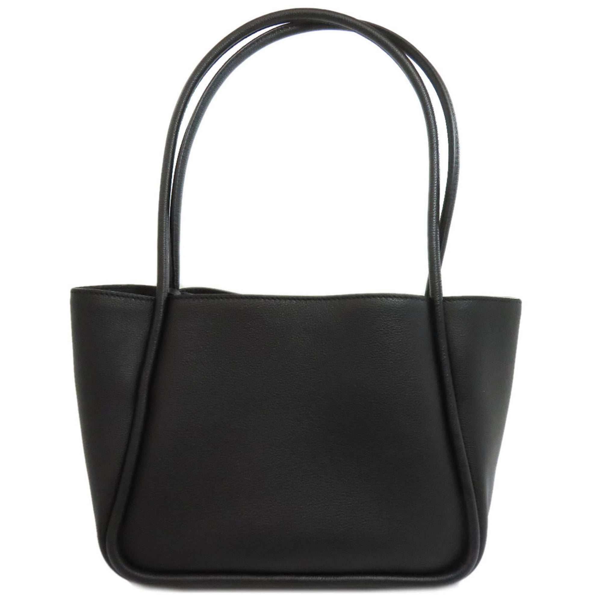 Prada Logo Metal Tote Bag Calfskin Women's PRADA