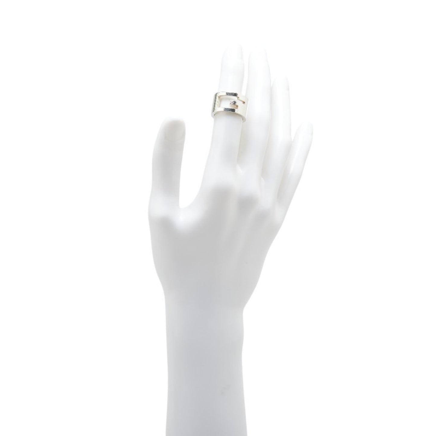 Gucci Branded G Ring, SV925 Silver, Women's, GUCCI