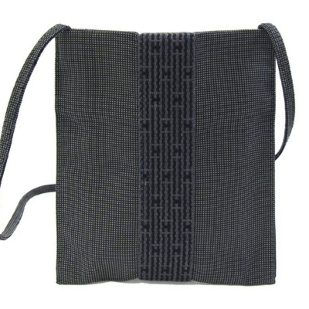 Hermes Air Line Pochette Shoulder Bag, Gray Canvas Crossbody Bag for Women, HERMES