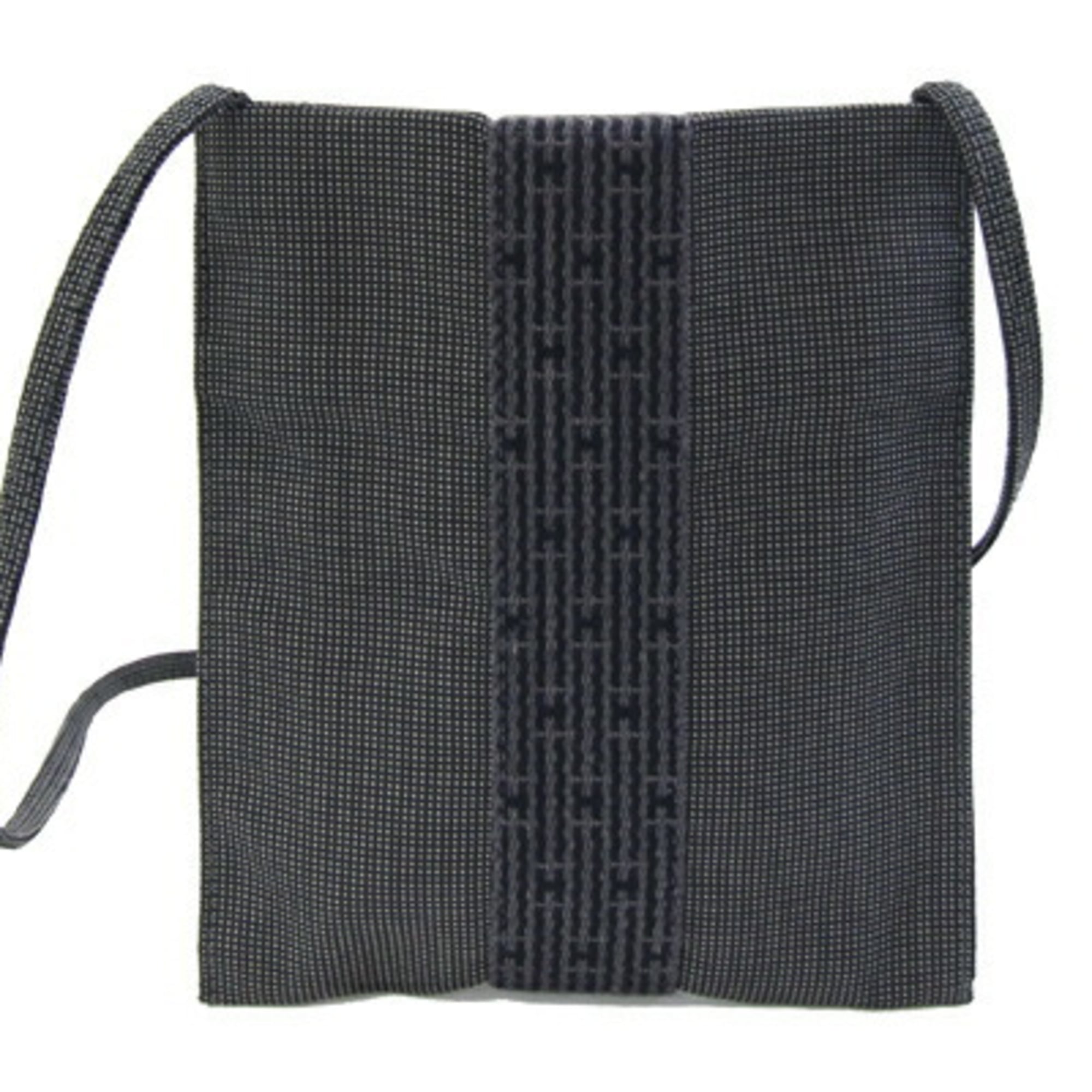 Hermes Air Line Pochette Shoulder Bag, Gray Canvas Crossbody Bag for Women, HERMES