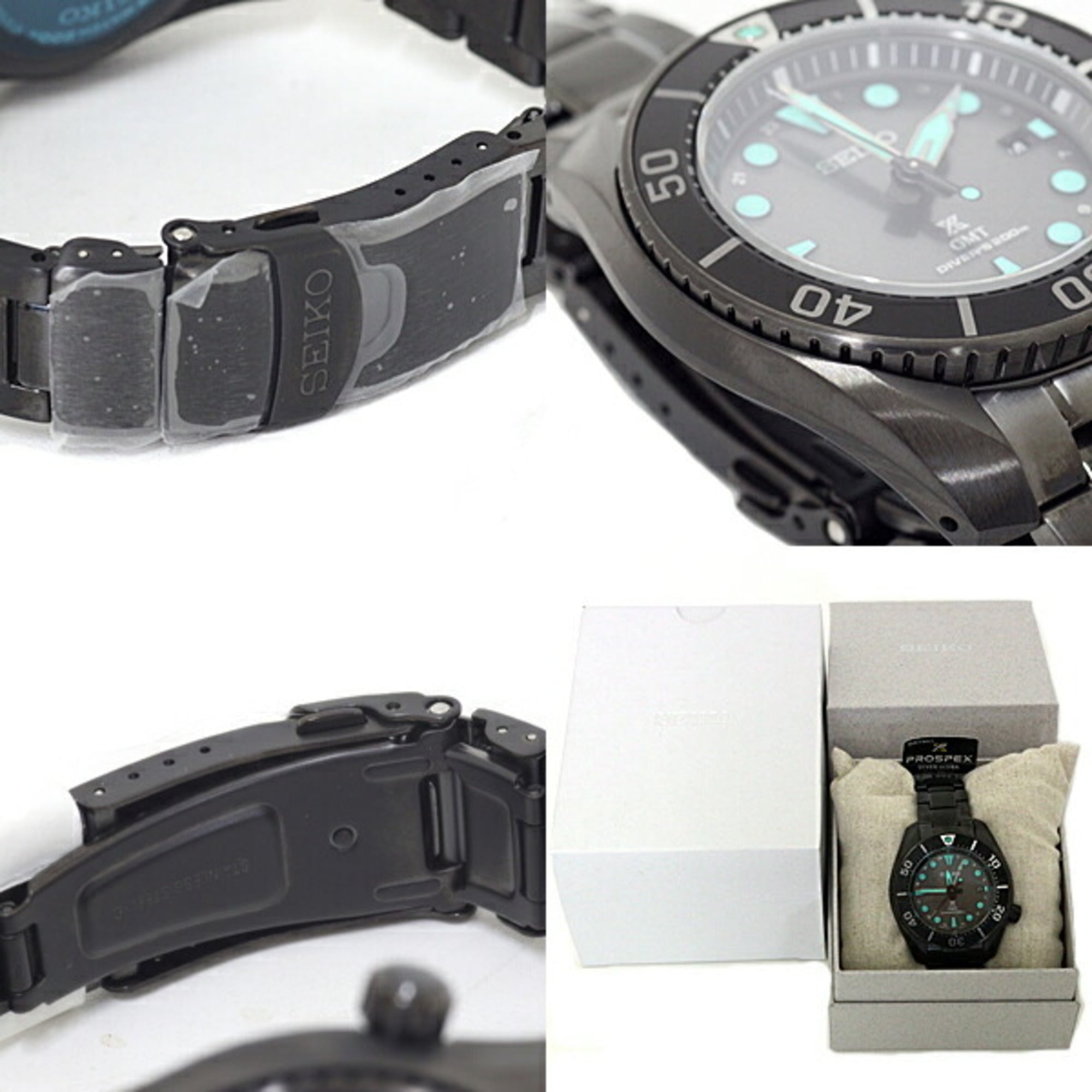 SEIKO Prospex Men's Watch Diver Scuba Solar SBPK007 The Black Series Night Vision Unused — New - Store Return
