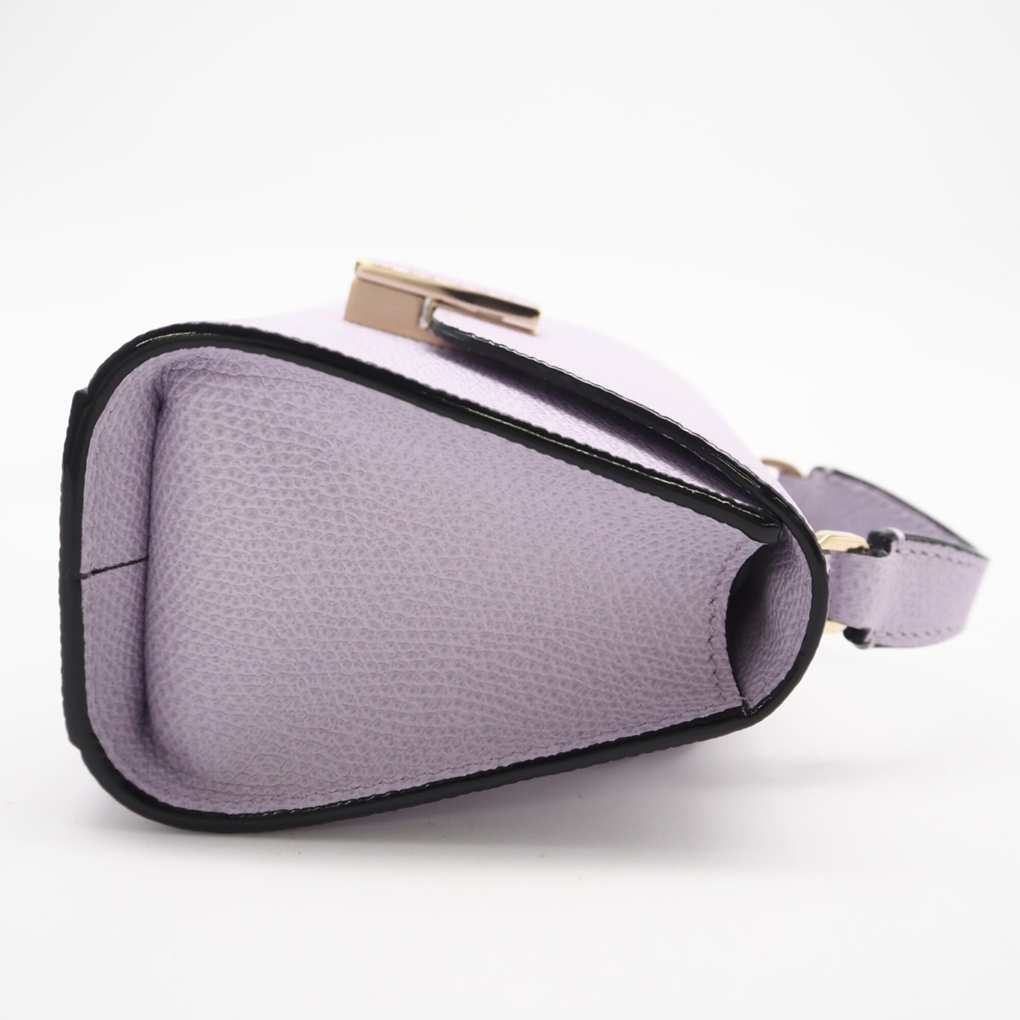 Valextra Iside Belt Mini Bag SGES0061028 Shoulder Purple Calf Leather Women's — New - Store Return