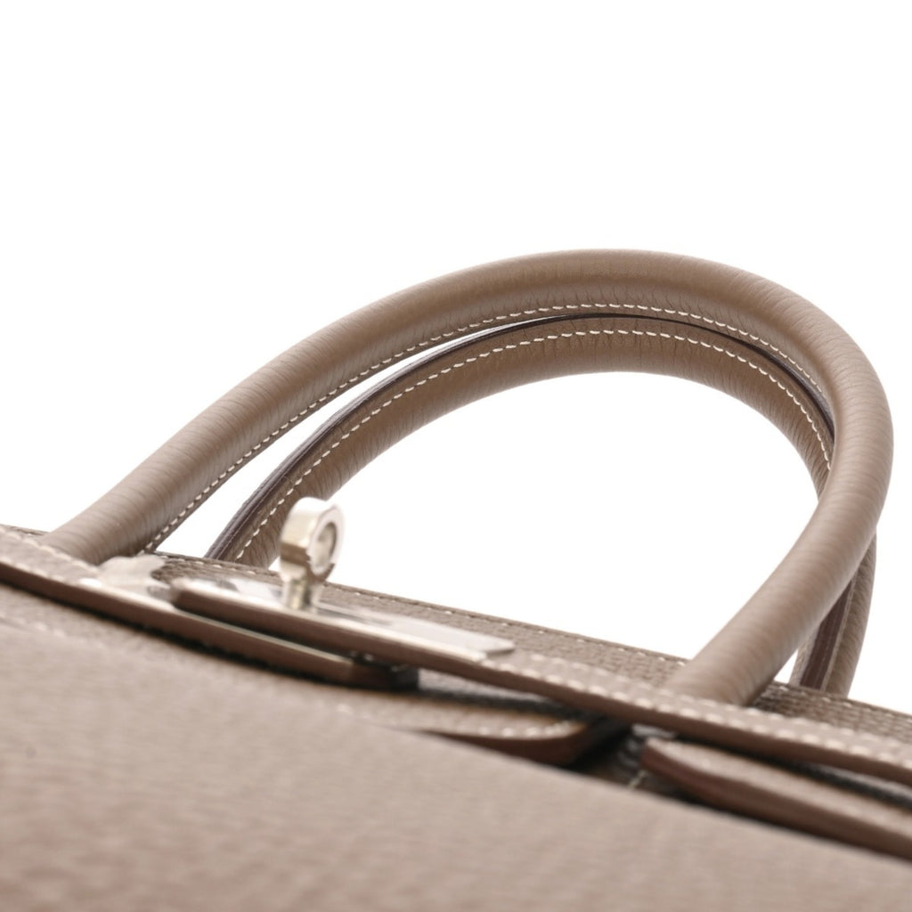 HERMES Birkin 35 Etoupe □Q Stamp (circa 2013) Unisex Togo Handbag