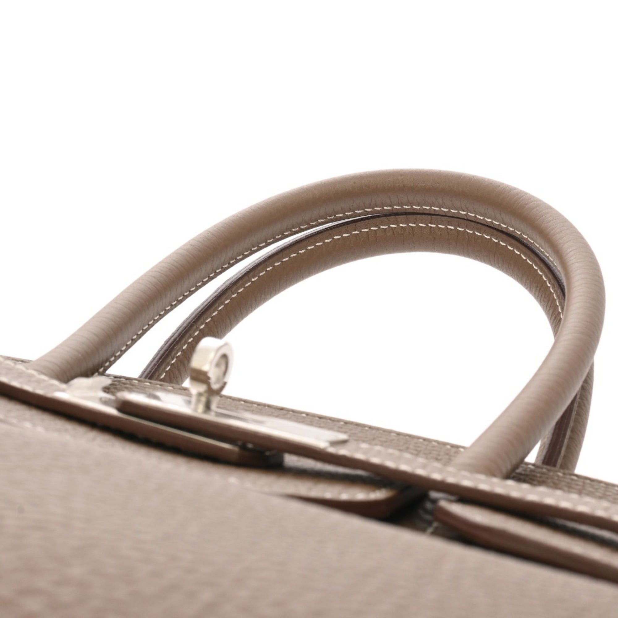 HERMES Birkin 35 Etoupe □Q Stamp (circa 2013) Unisex Togo Handbag