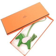 Hermes Rodeo Pegasus PM Agneau Milo/Swift Vert Yucca Cricket Mauve Pale W Stamp (2024) Bag Charm Green 0202HERMES — Like New