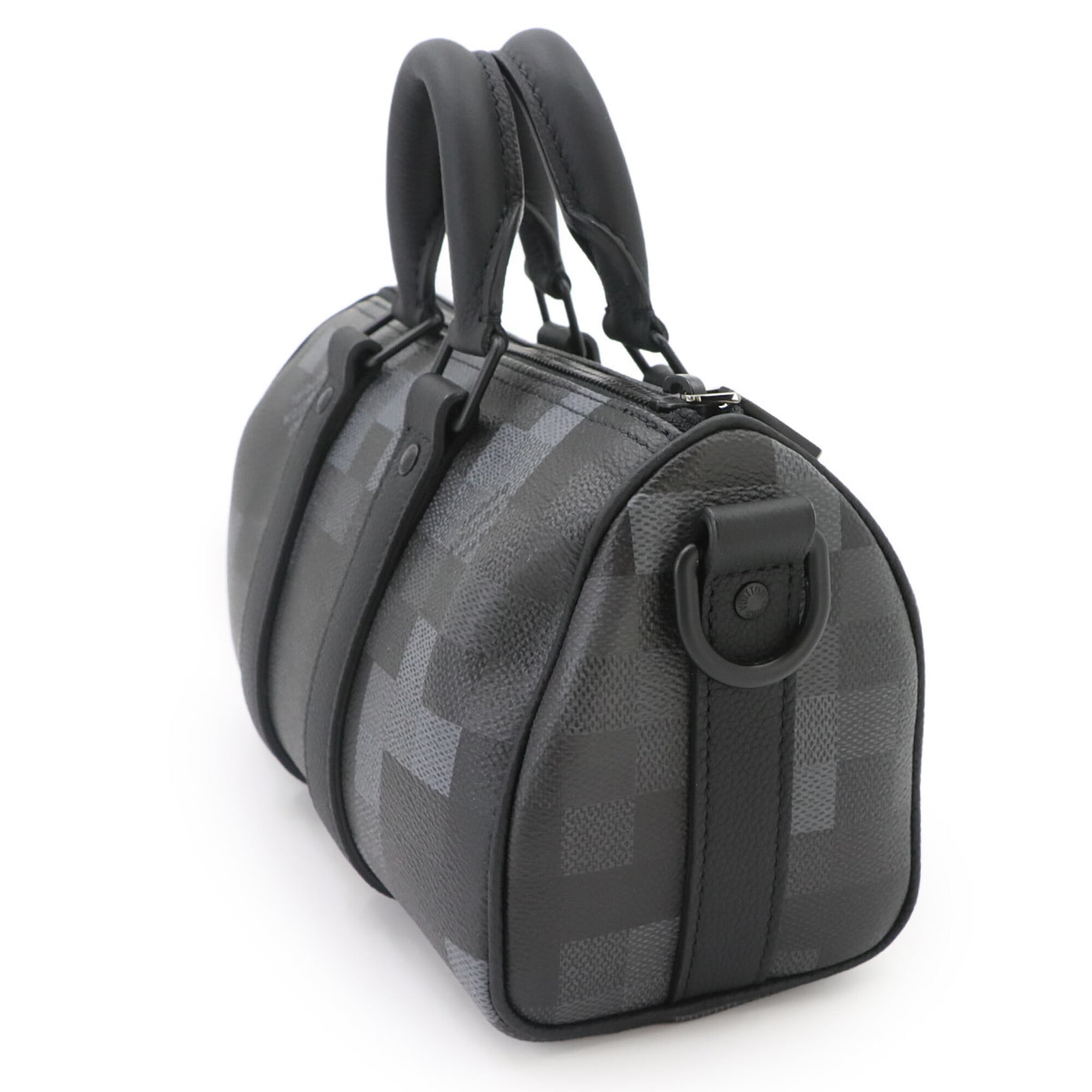 Louis Vuitton Keepall Bandouliere 25 Damouflage Black 2-way Hand/Shoulder Handbag Noir M14919 RFID — New - Store Return