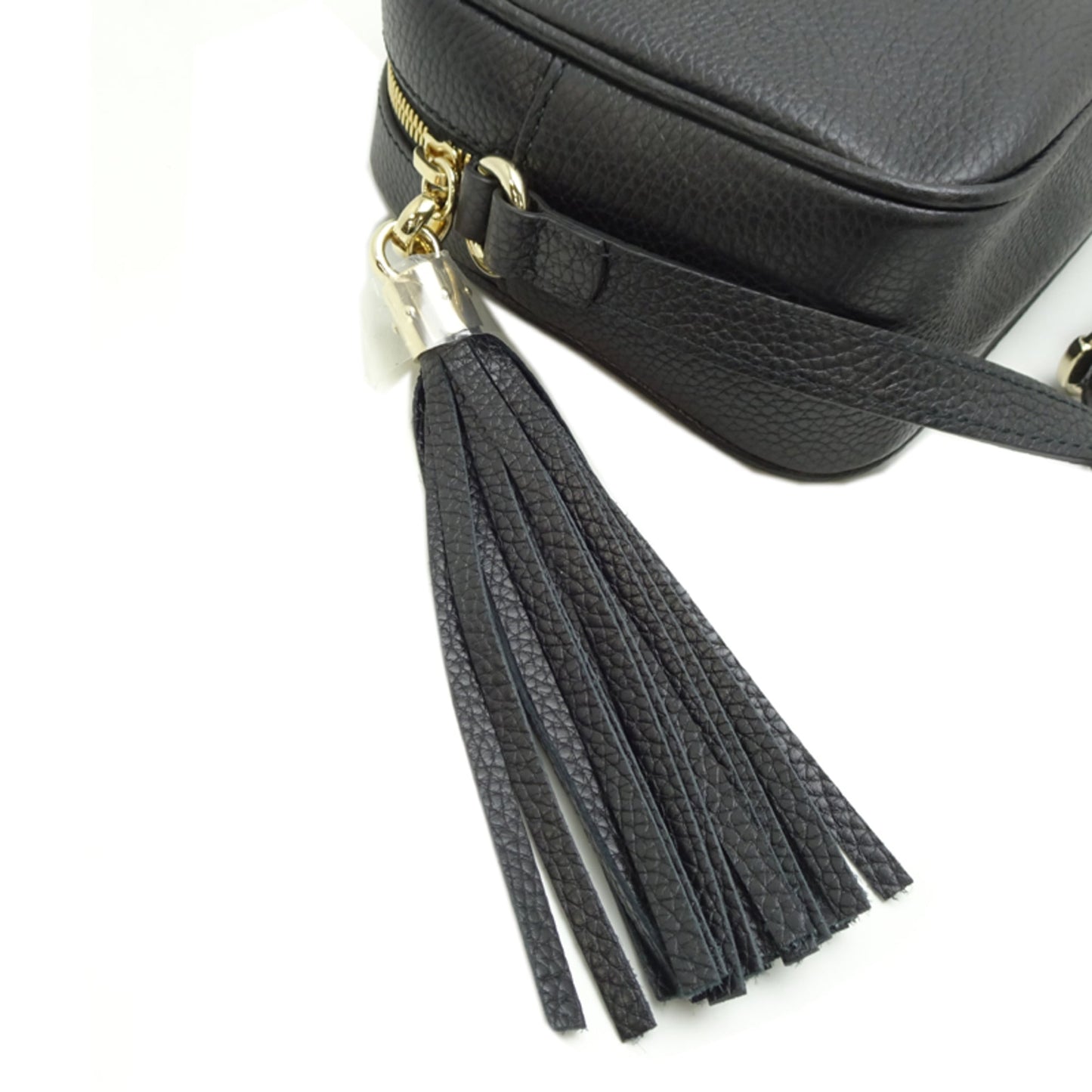 Gucci Soho Small Disco Women's Shoulder Bag 308364 in Black Leather