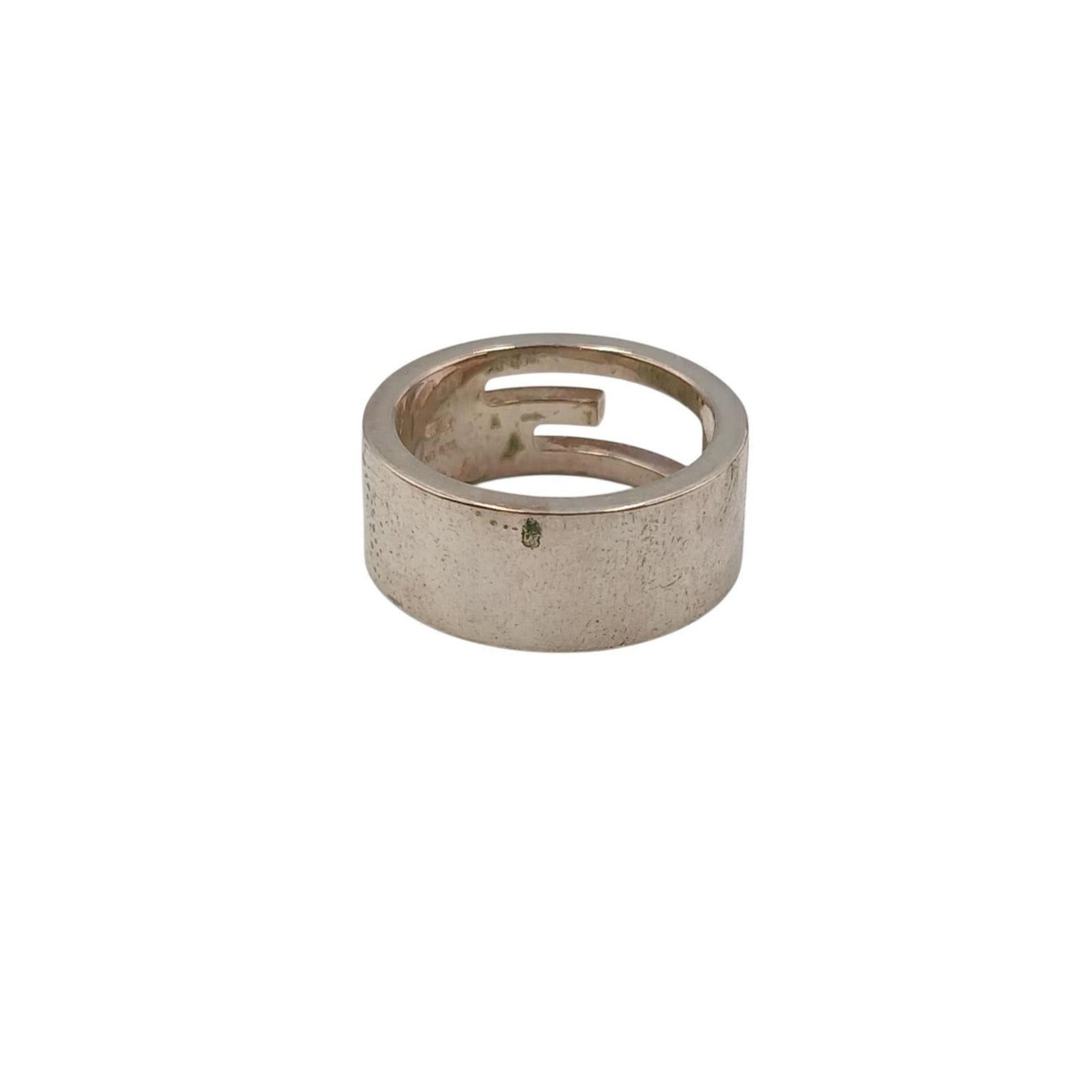 Gucci Branded Regular G Ring, 925 Sterling Silver, Men's