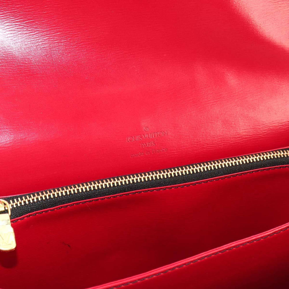 Louis Vuitton Epi Friedland Shoulder Handbag, Leather, Black/Red, M52417, Gold Hardware — Like New
