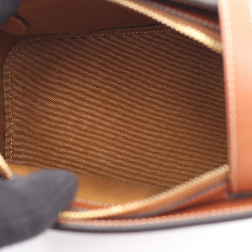 Celine Teen Cabadoux France Triomphe Shoulder Bag, Coated Canvas and Leather, Women's, Black Brown, 191992BZJ.04LU