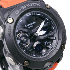 Casio G-SHOCK GA-2000-4JR Carbon Core Guard Watch, x Resin, Black Orange, Quartz, Analog-Digital, Dial, Men's — Very Good