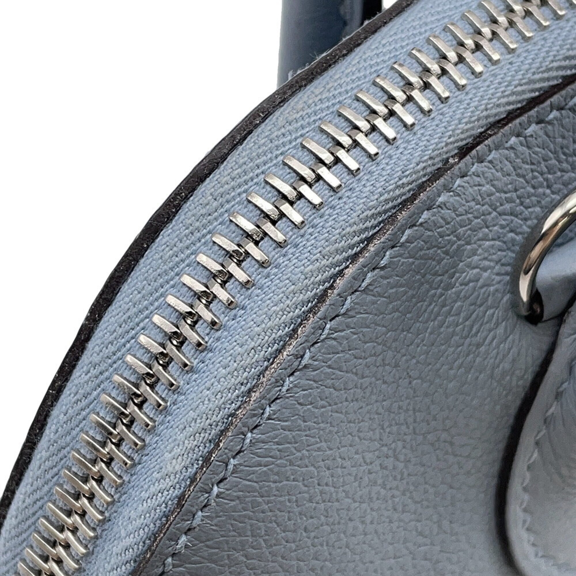 Hermes Bolide 1923 25 Verso Bleu Lin Glacier Evercolor U stamp 2-way shoulder bag handbag HERMES — Like New
