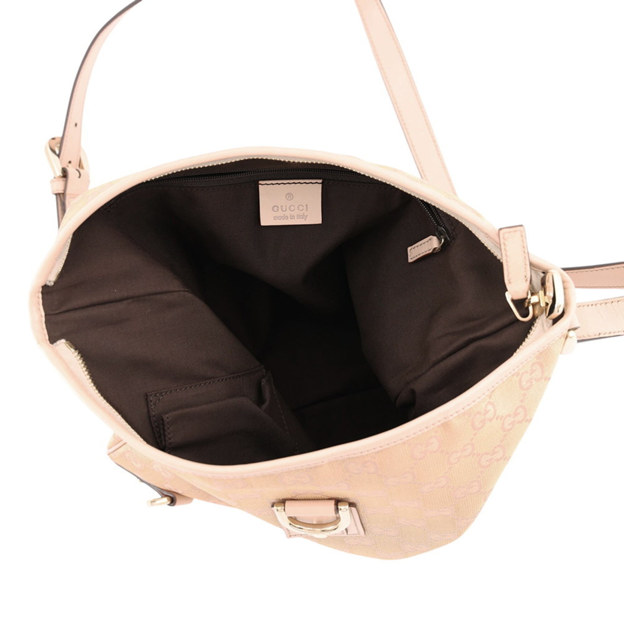 Gucci Shoulder Bag GG Canvas Abbey Leather 131326 GUCCI Handbag — Like New