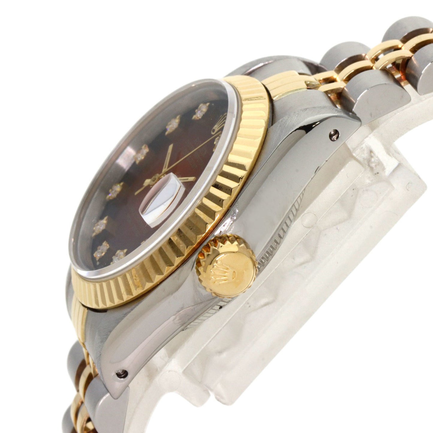 Rolex 69173G Datejust 10P Diamond Watch Stainless Steel SSxK18YG Ladies ROLEX