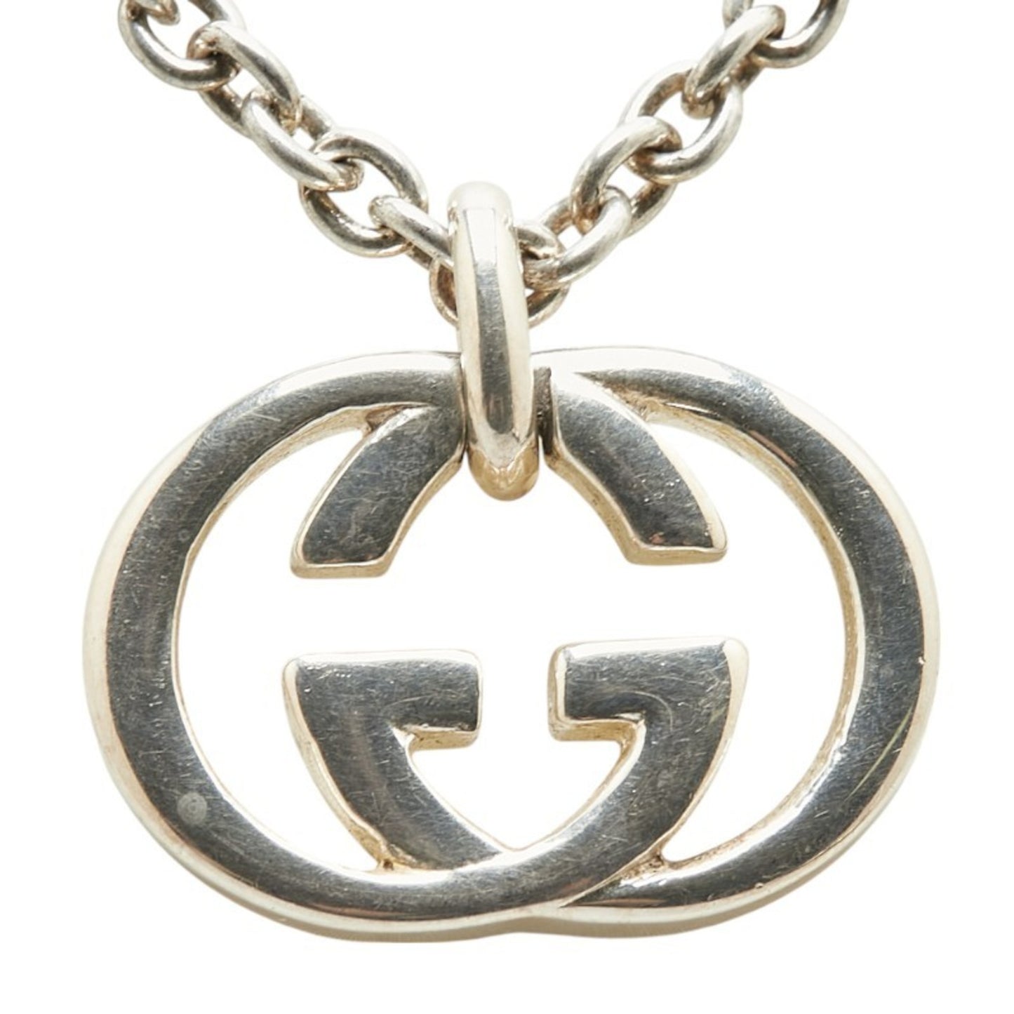 Gucci Interlocking G Necklace 190484 J8400 8106 SV925 Silver Women's GUCCI