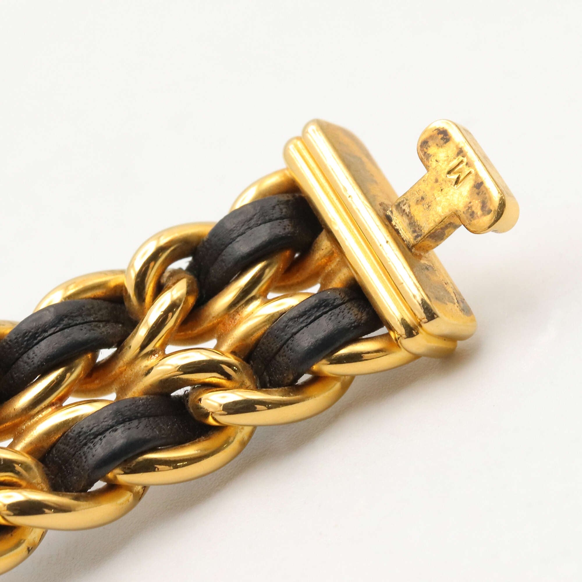 Chanel CHANEL Première Watch, Gold Plated (GP), Leather Strap, Women's, Black, H0001 — Very Good