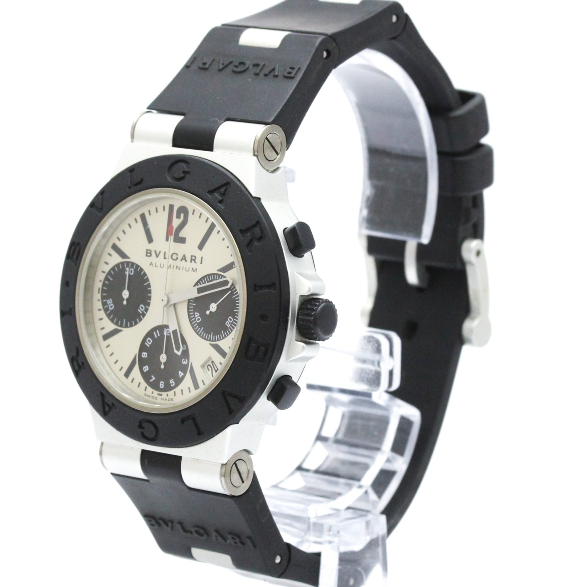 BVLGARI Aluminium Chronograph Automatic Mens Watch AC38TA — Very Good
