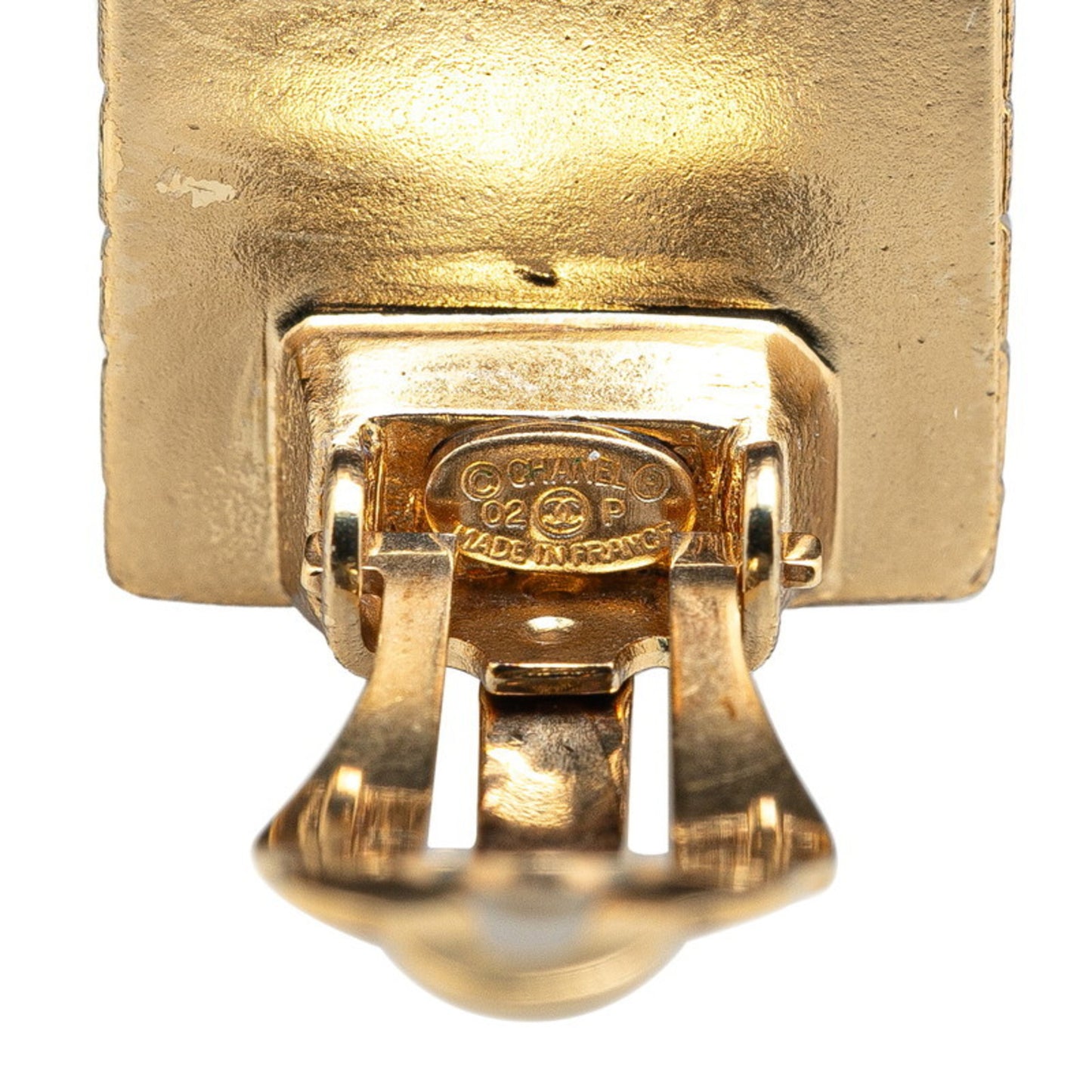 Chanel Earrings Gold Plated Women's CHANEL