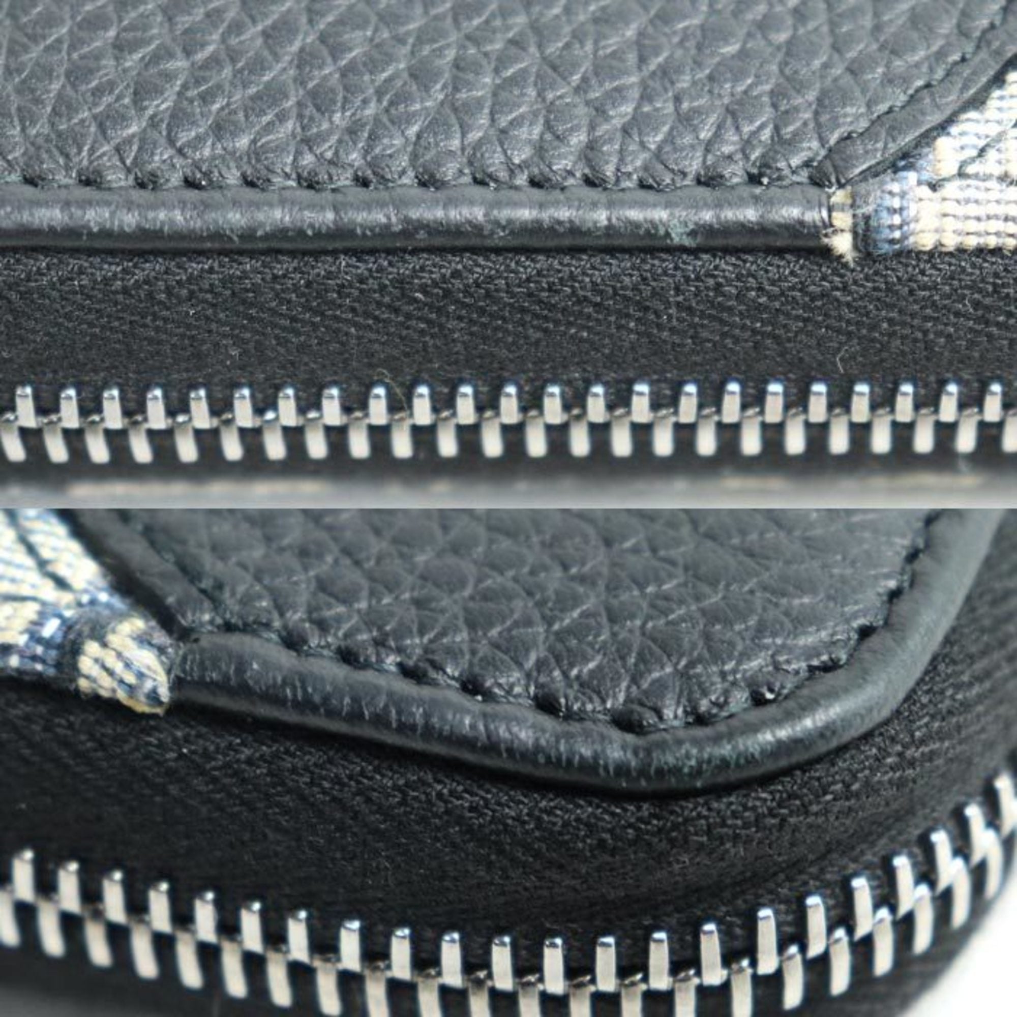 Christian Dior Pre-owned Dior Oblique Jacquard Long Zip Wallet, Navy, 2ADBC315YKS_H05E, Women's