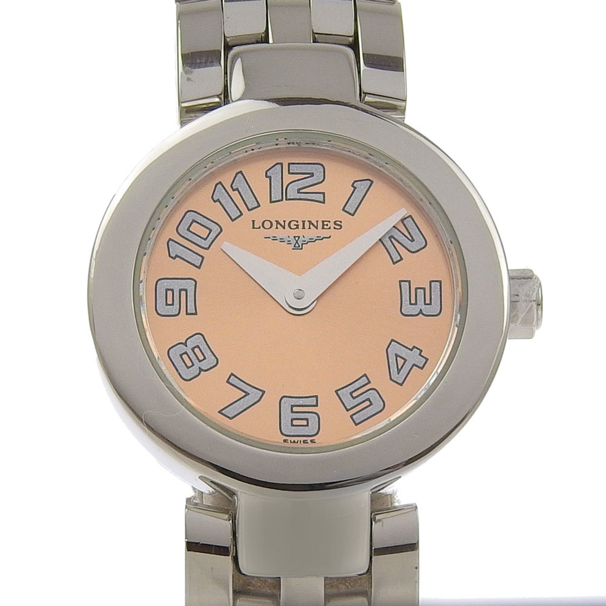 Longines Dolcevita Watch L5.174.4 Stainless Steel Quartz Analog Display Ladies — Good