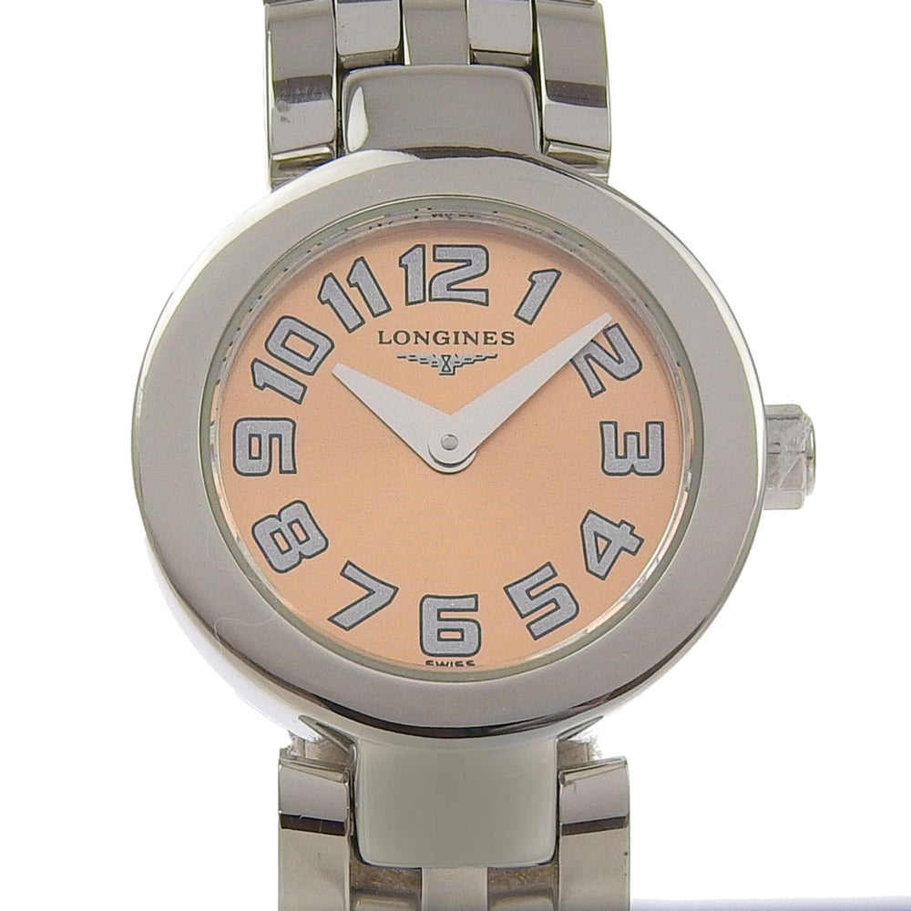 Longines Dolcevita Watch L5.174.4 Stainless Steel Quartz Analog Display Ladies — Good