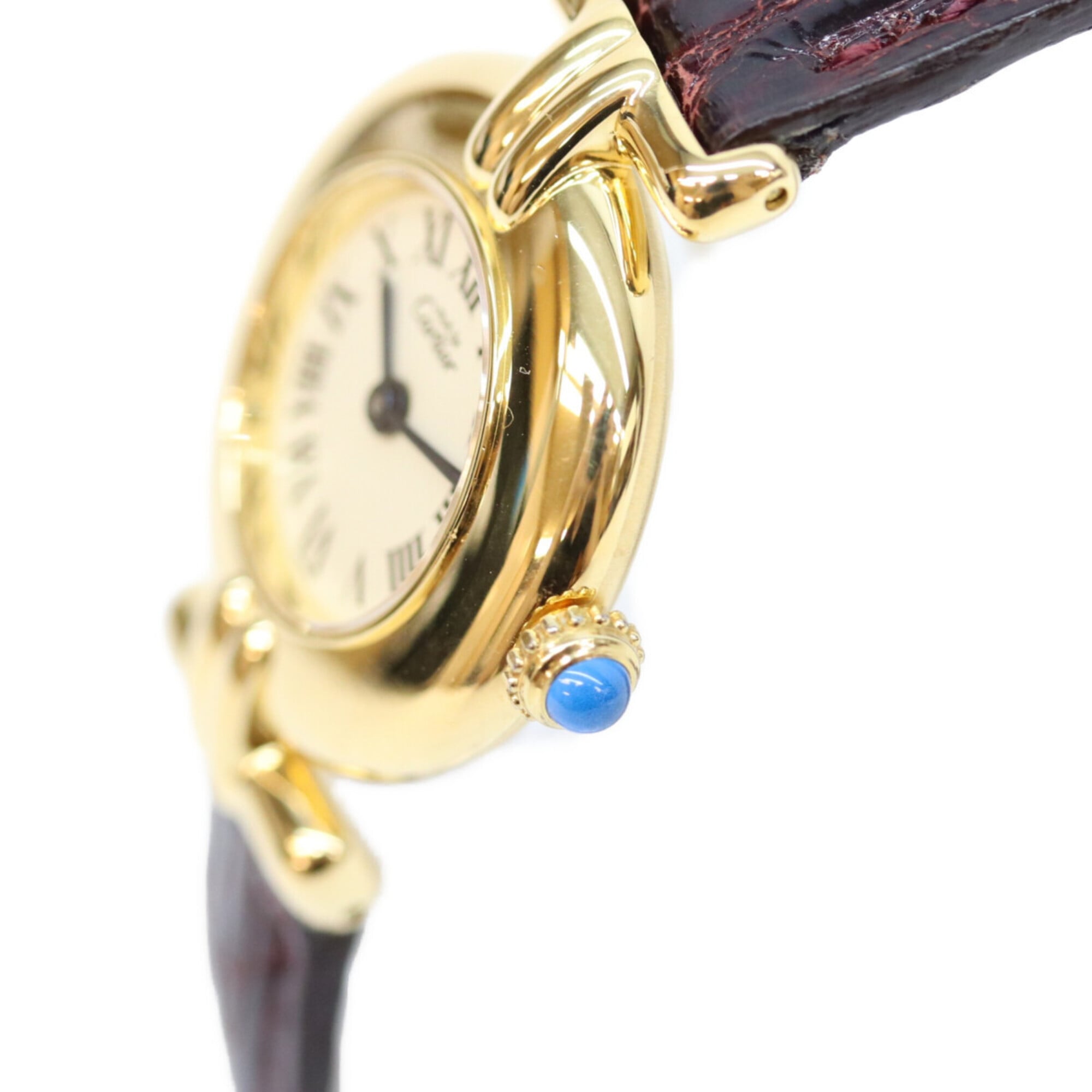 Cartier Must Colisée SM Vermeil Quartz Watch, Gold with Ivory Dial, Ladies — Very Good