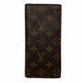 Louis Vuitton Monogram Portefeuille Brazza M66540 Long Wallet for Men and Women