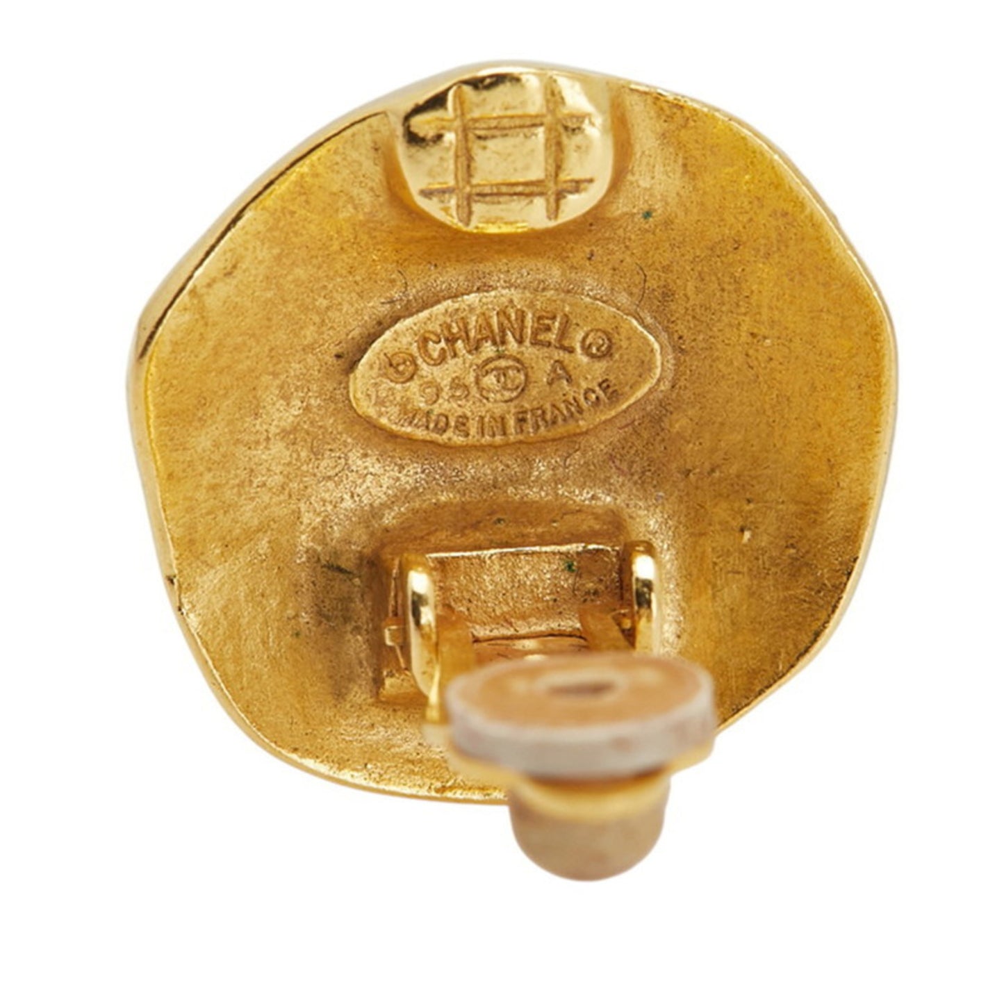 Vintage Chanel Coco Mark Earrings, Gold Plated, Women's, CHANEL