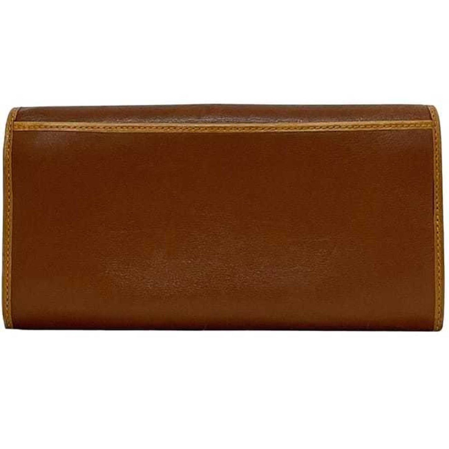 Celine bifold long wallet ec-24576 brown leather M07 CELINE calf men's women's
