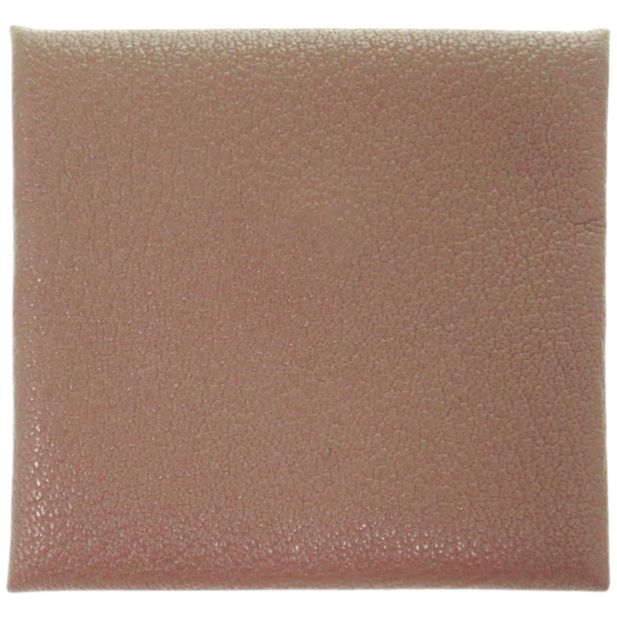 Hermes Excellent condition Hermès Bastia Chevre Etoupe wallet, brown, R stamp, 0092