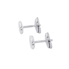 Hermes Farandole Earrings, Chaine d'Ancre Motif, TPM SV925 Silver, HERMES Stud — Like New