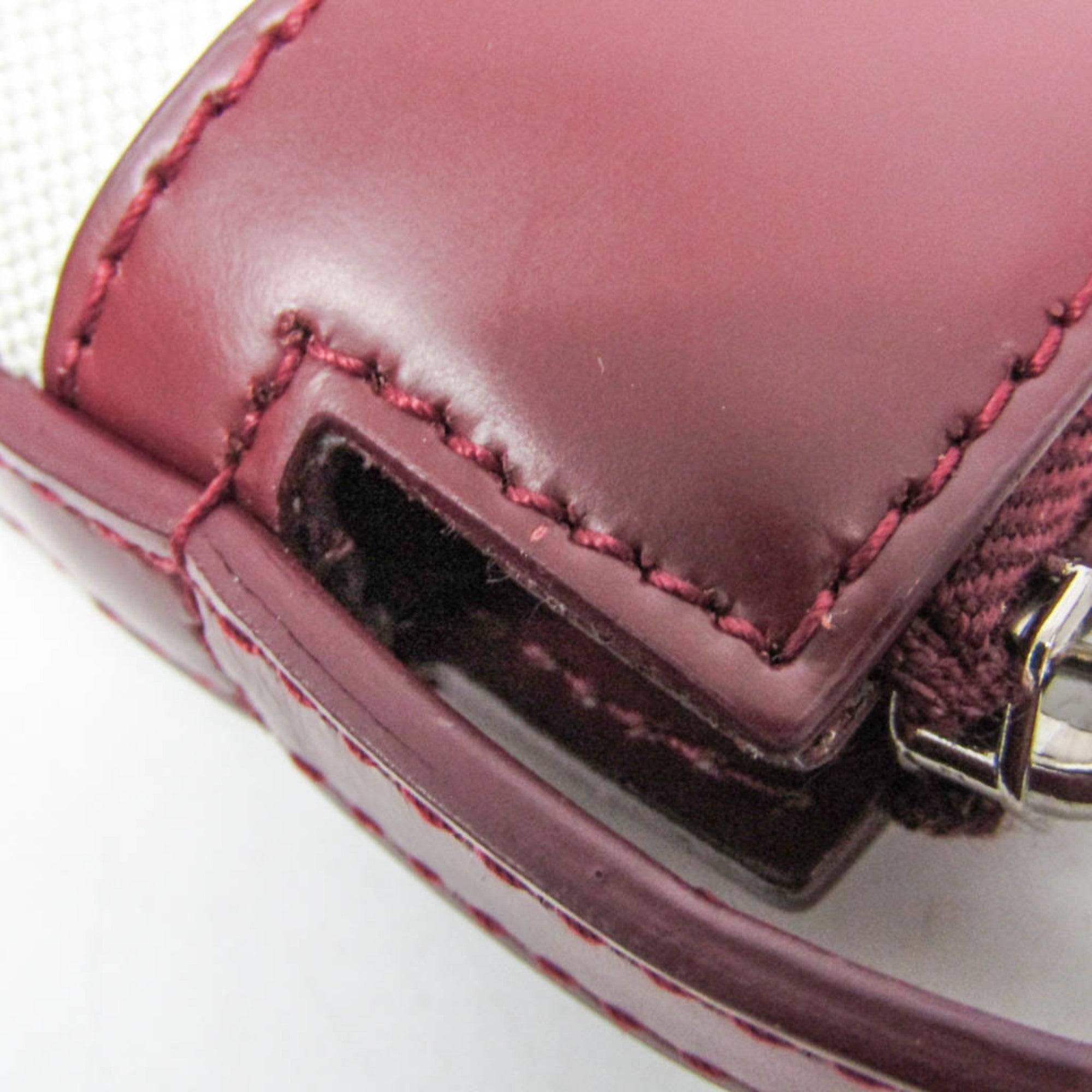 Balenciaga Navy Crossbody Bag 639497 Men,Women Canvas,Leather Shoulder Bag Off-white,Wine — Like New