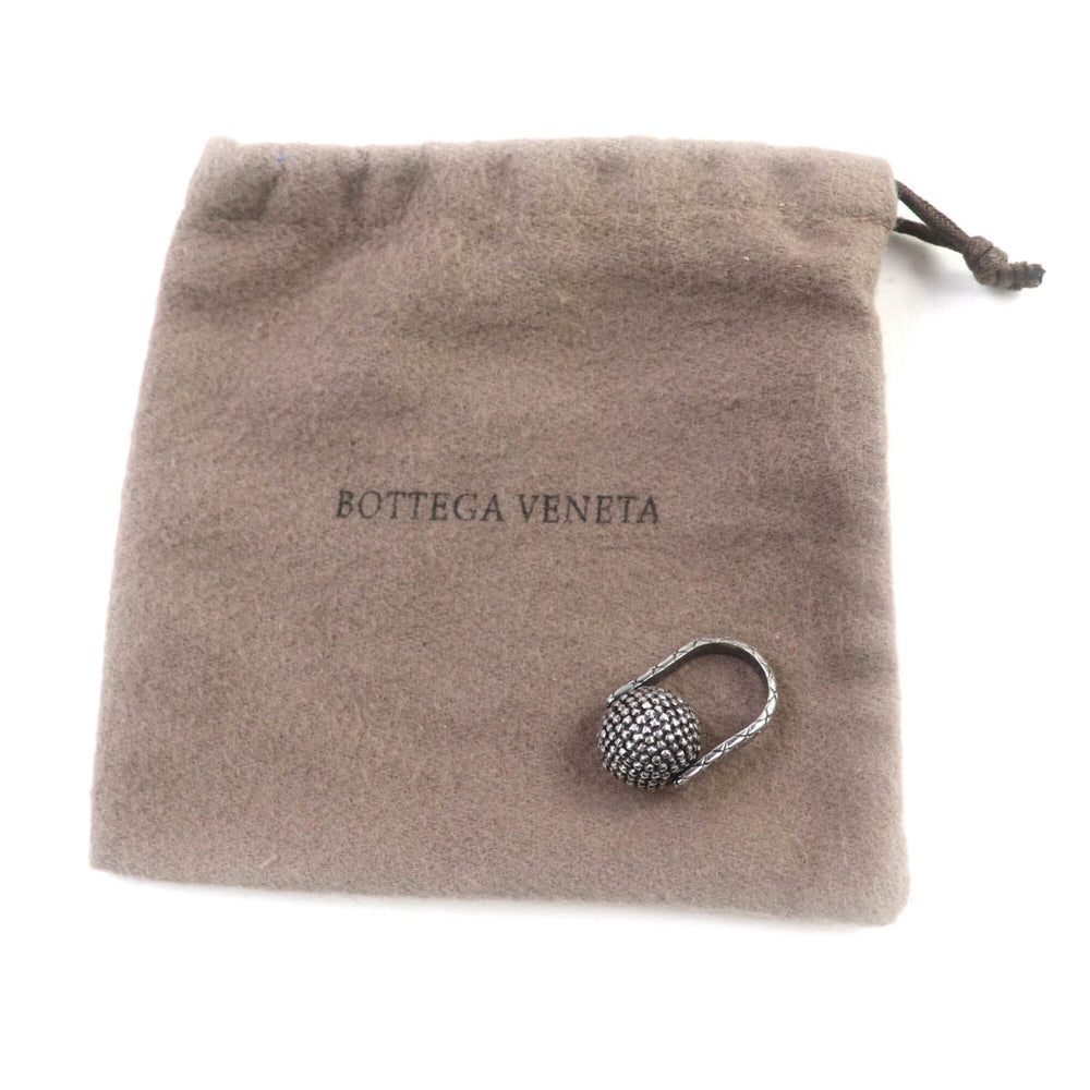 BOTTEGA VENETA 925 Ball Ring, Silver, Size 9 (equivalent to Japanese size), Comes with dust bag, Made in Italy, Weight: 11.42g, Women's — Like New