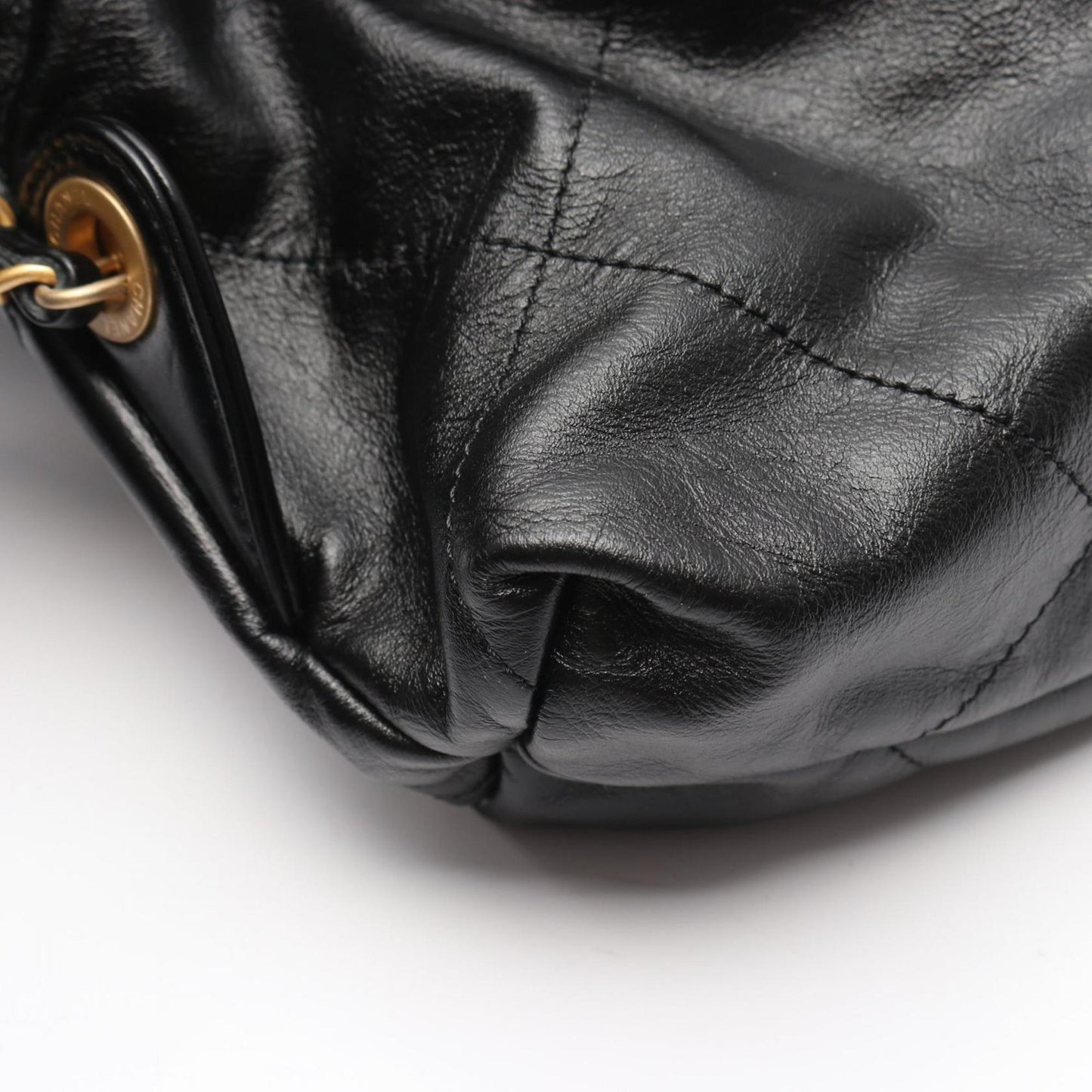 CHANEL 22 Large Backpack, Leather, Women's, Black, AS3313