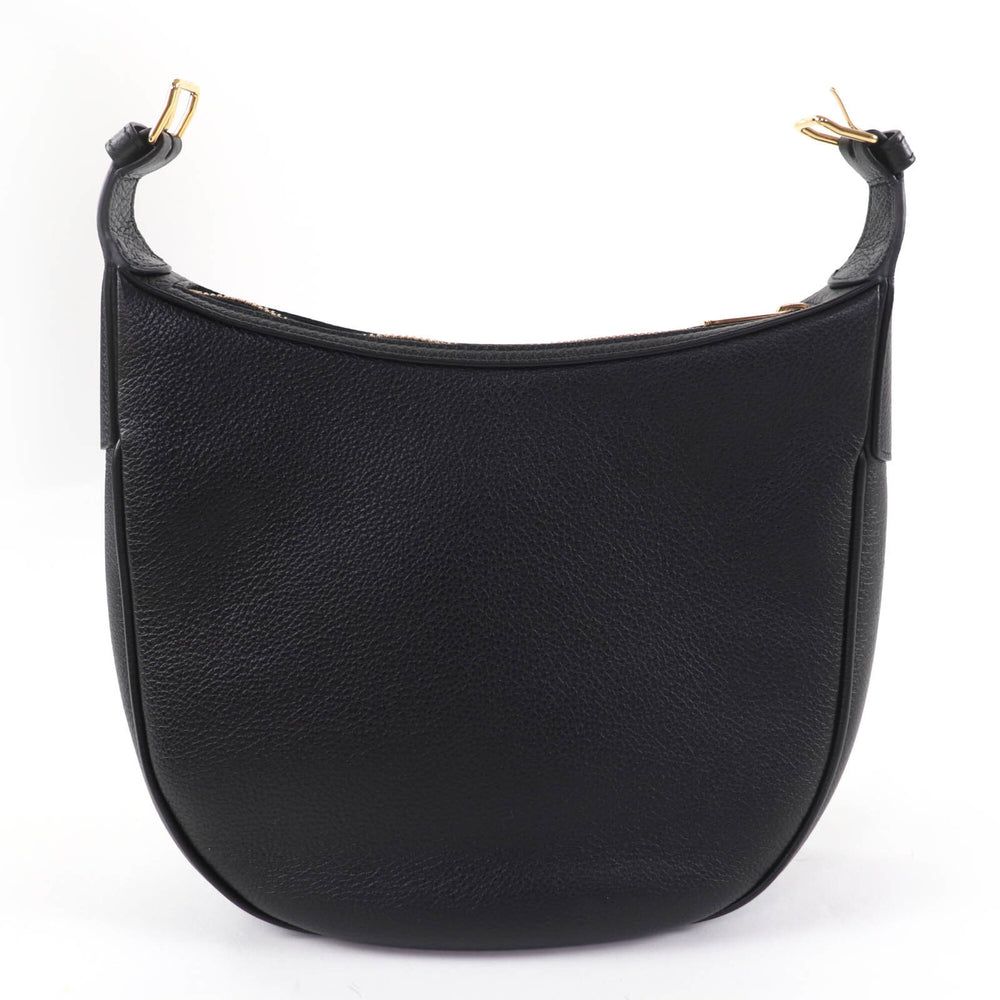 CELINE 11725 Cuir Triomphe Eloise Small Leather 2-Way Handbag/Shoulder Bag, Black, with Dust Made in Italy, Women's — Like New