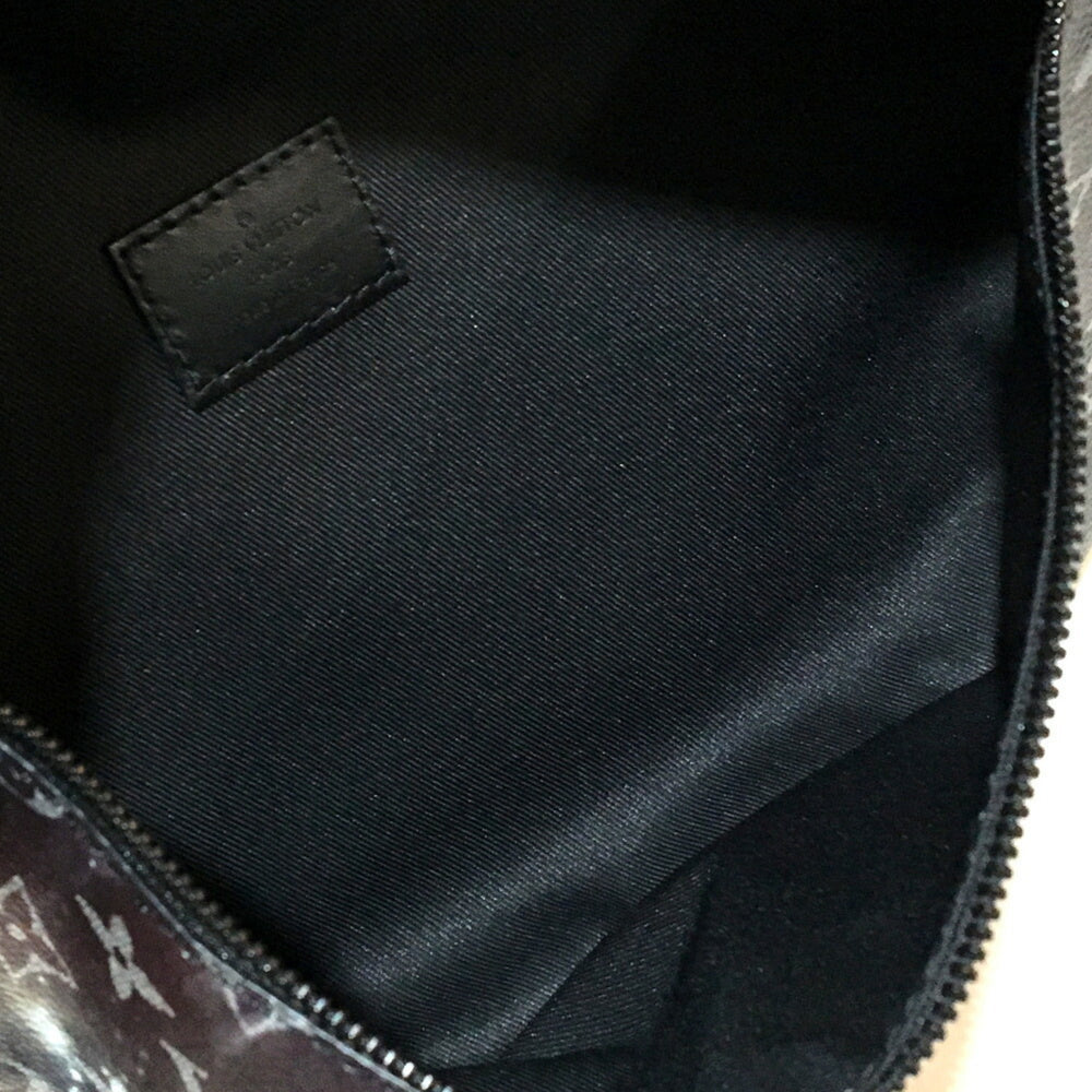 LOUIS VUITTON M44444 Monogram Galaxy Discovery Bum Bag Waist Body Canvas Leather Men's Silver x Black — New - Store Return