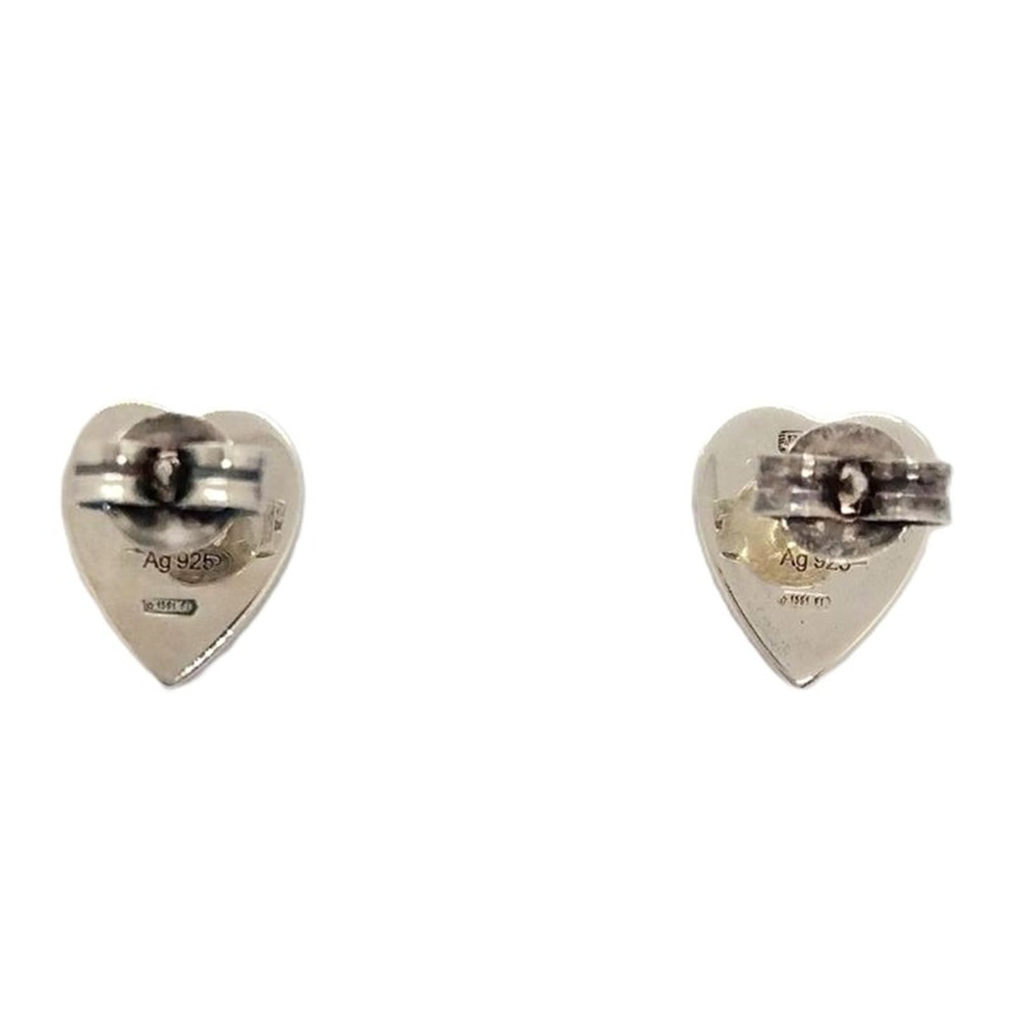 GUCCI Heart Shape Earrings SV925 Silver