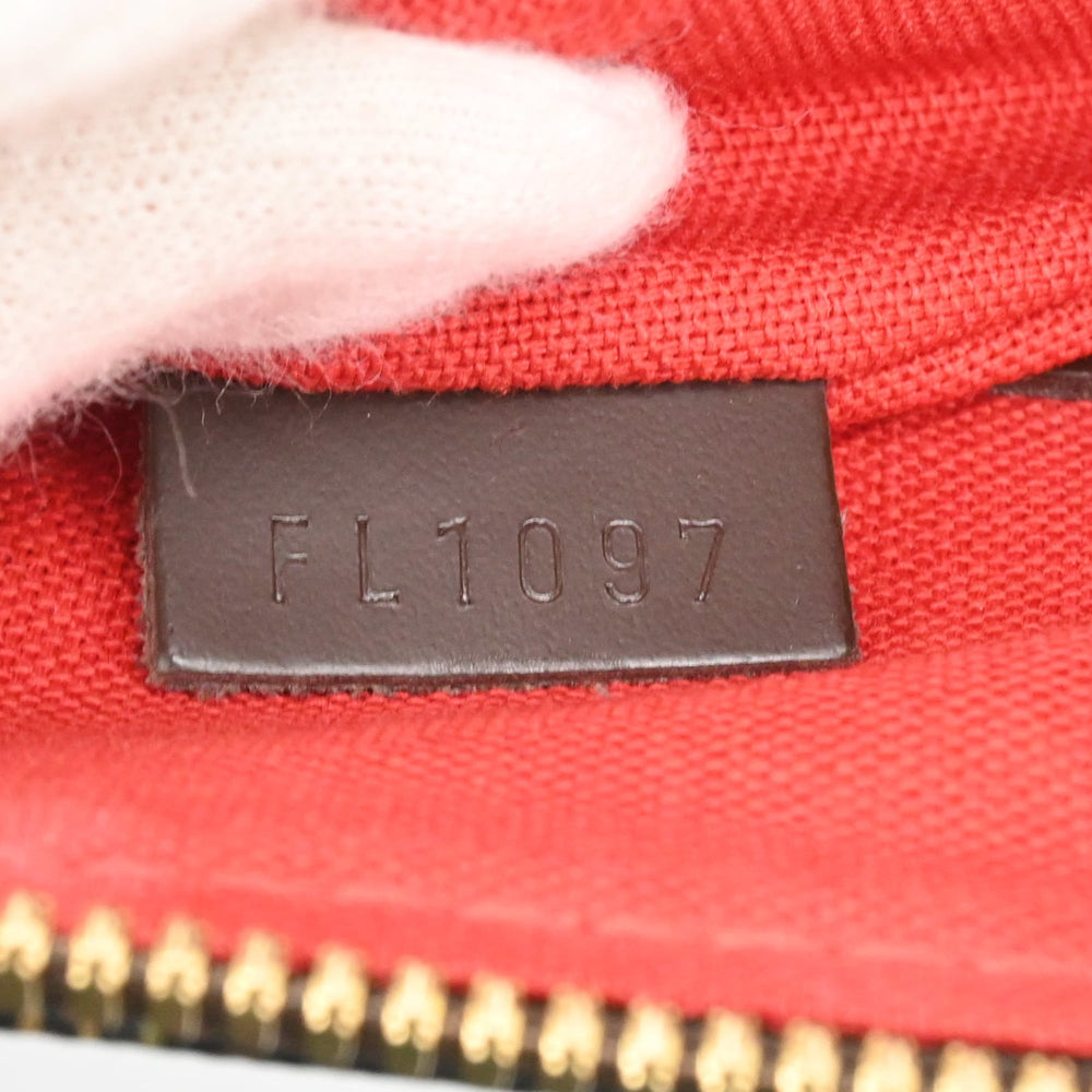 LOUIS VUITTON Alma Damier Ebene Handbag, Brown, N51131 — New - Store Return
