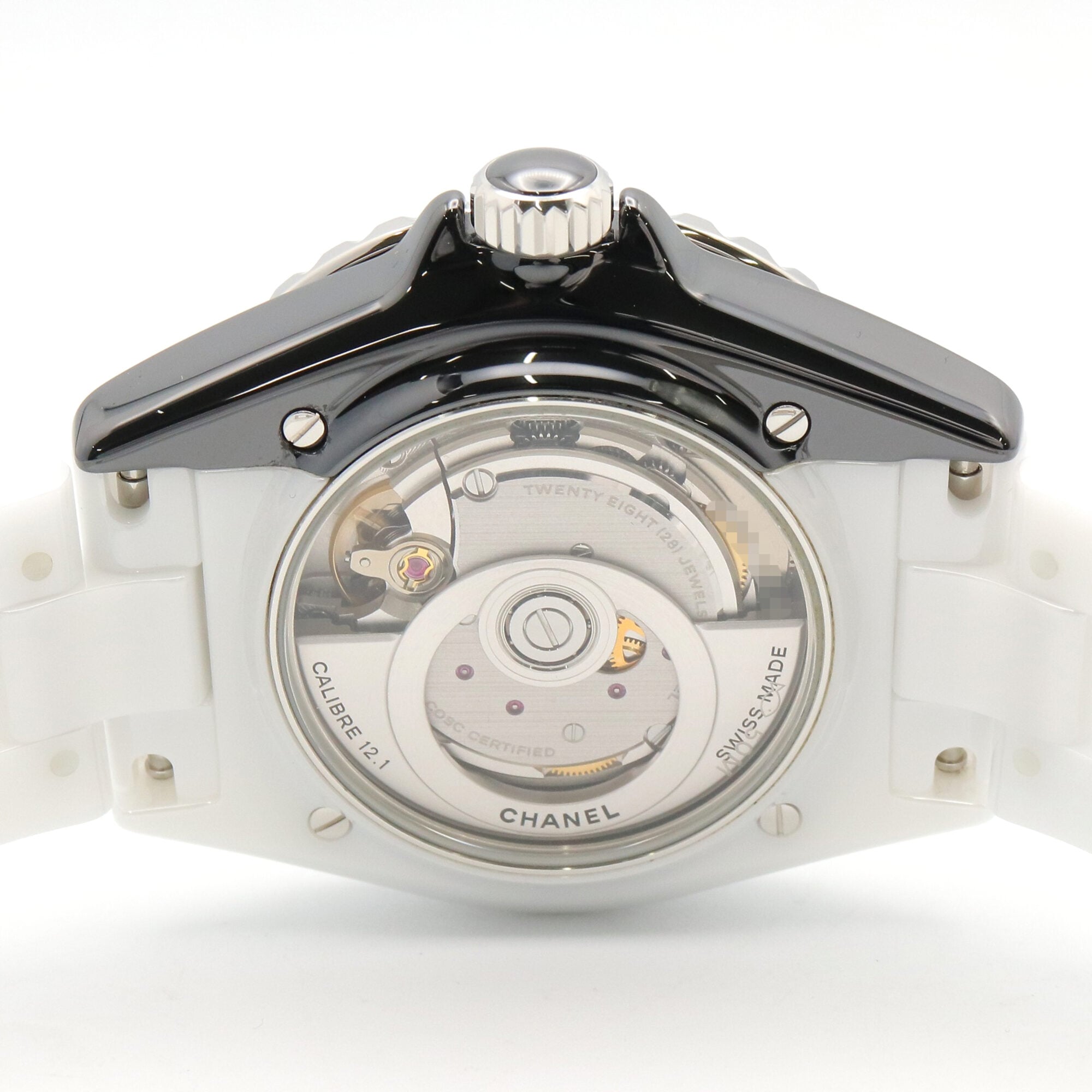 Chanel J12 Paradox Caliber 12.1 Watch, Ceramic, Men's, White/Black, H6515 — Very Good