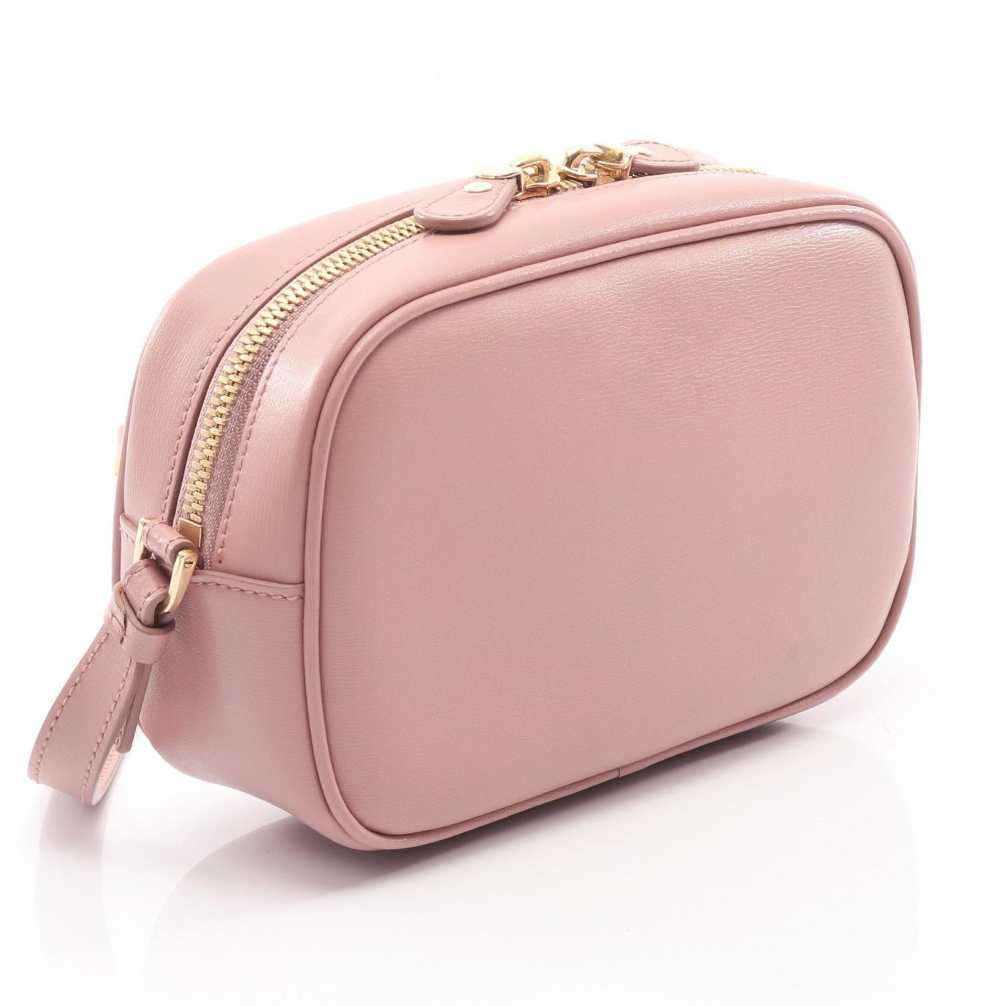 Salvatore Ferragamo GANTIO CITY Gancini Leather Shoulder Bag, Women's, Pink, AU-21 H006